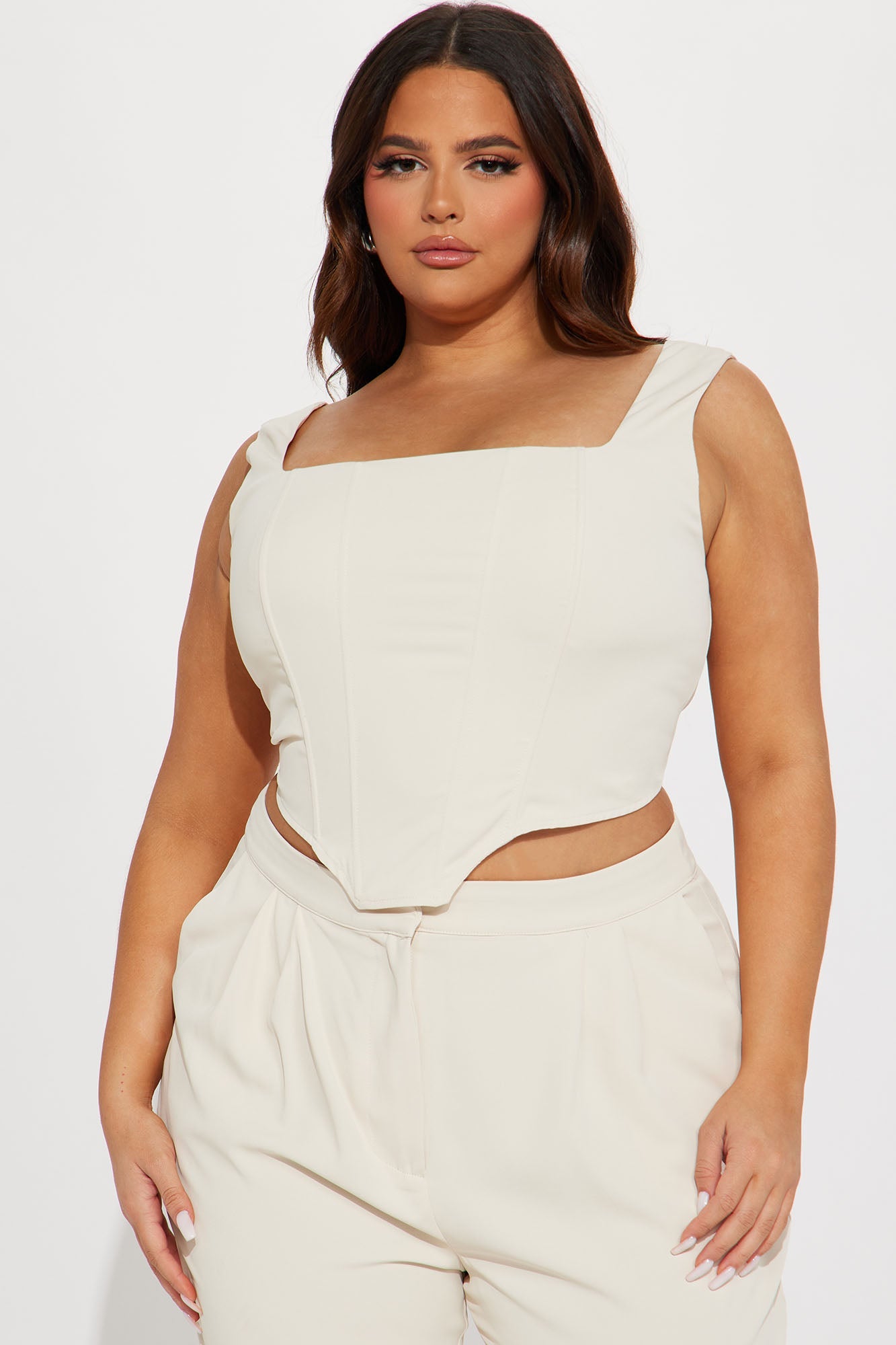 Karol Corset Pant Set - Cream