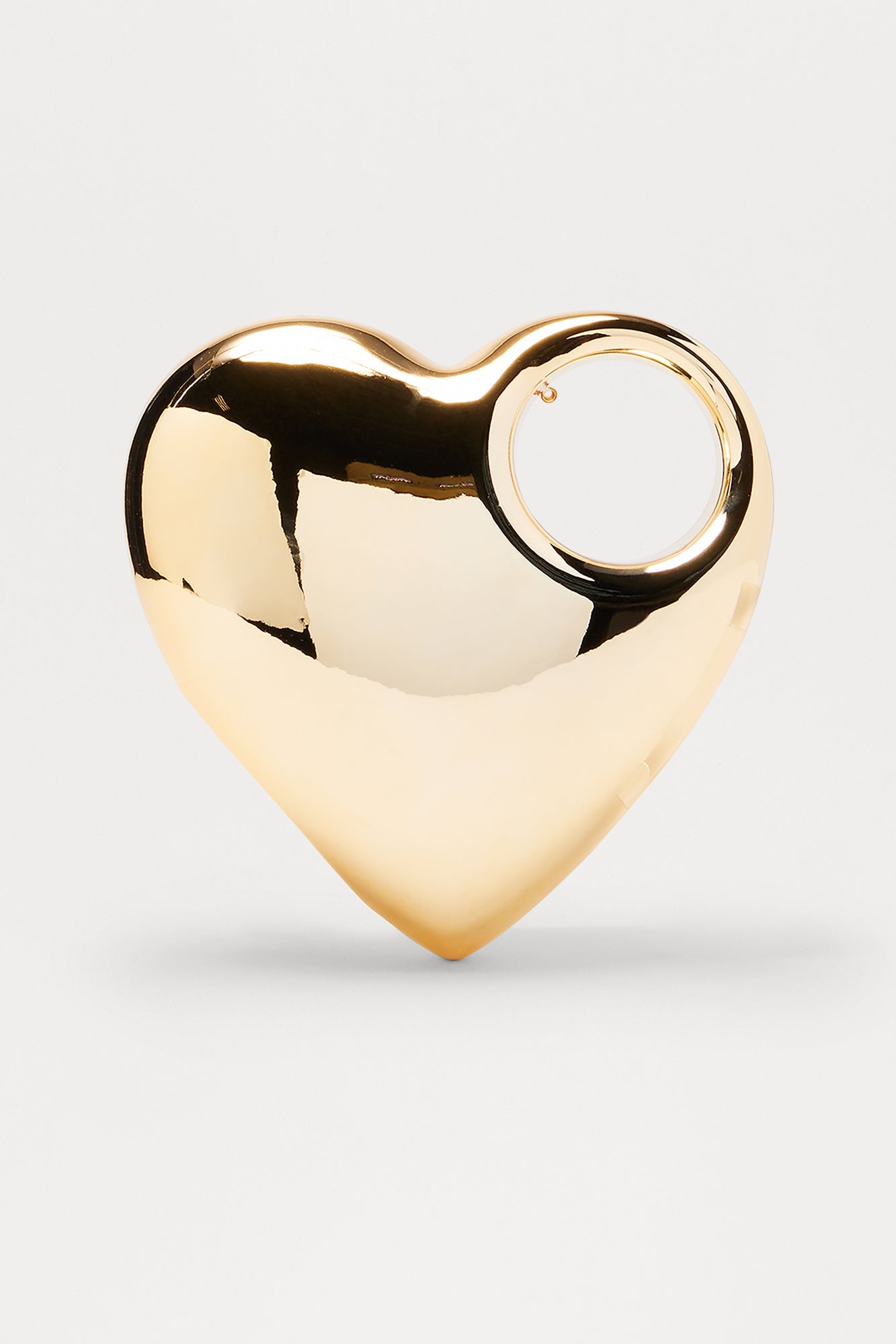 Sweetheart Metal Clutch - Gold