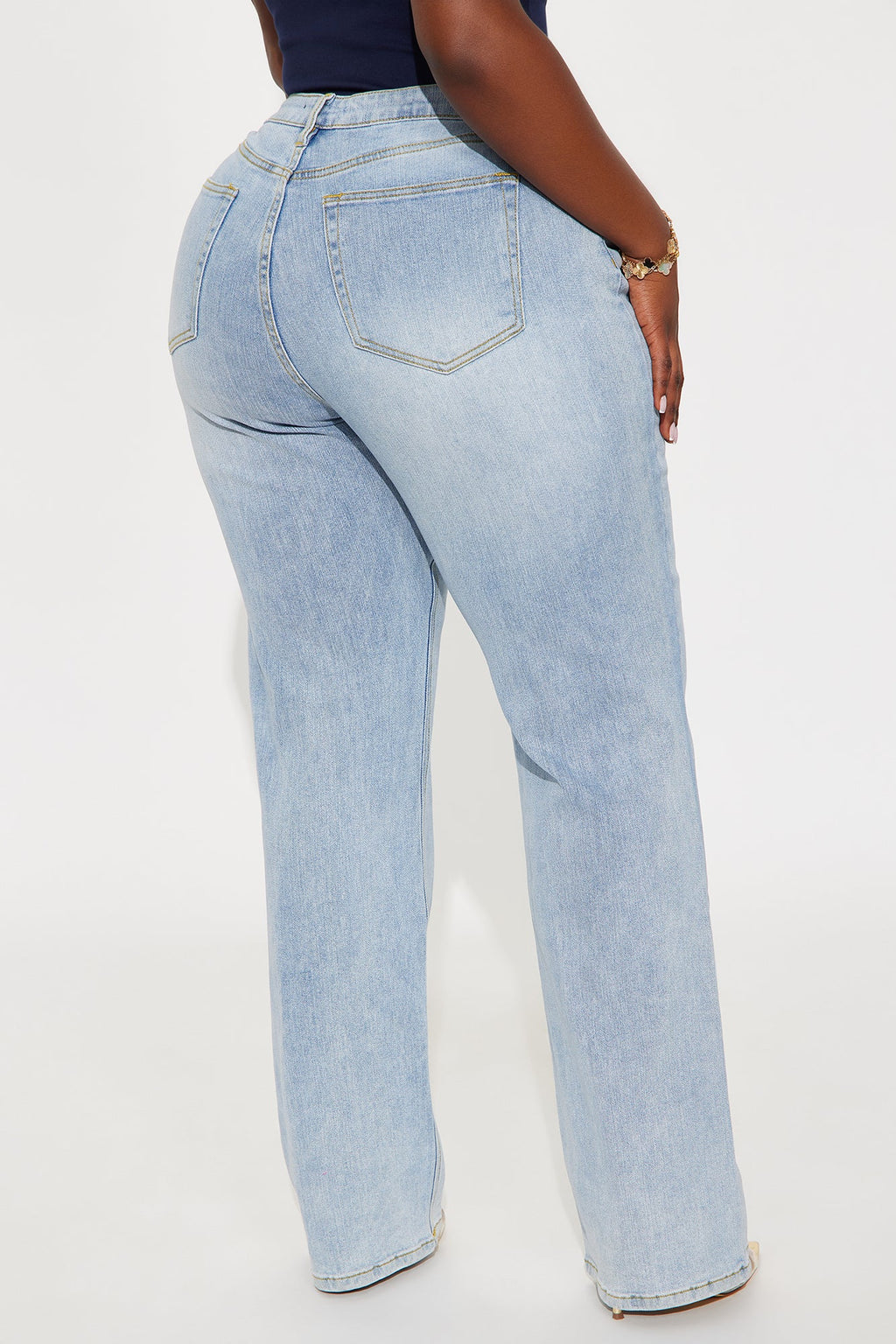 Tall Be Authentic Slouchy Stretch Straight Leg Jeans - Vintage Wash