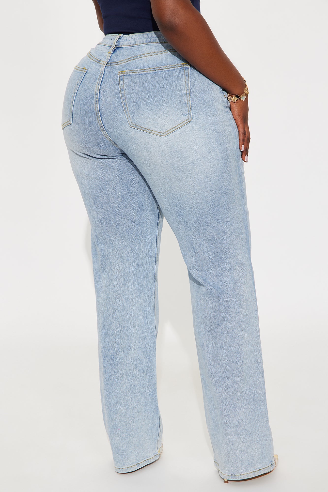 Tall Be Authentic Slouchy Stretch Straight Leg Jeans - Vintage Wash