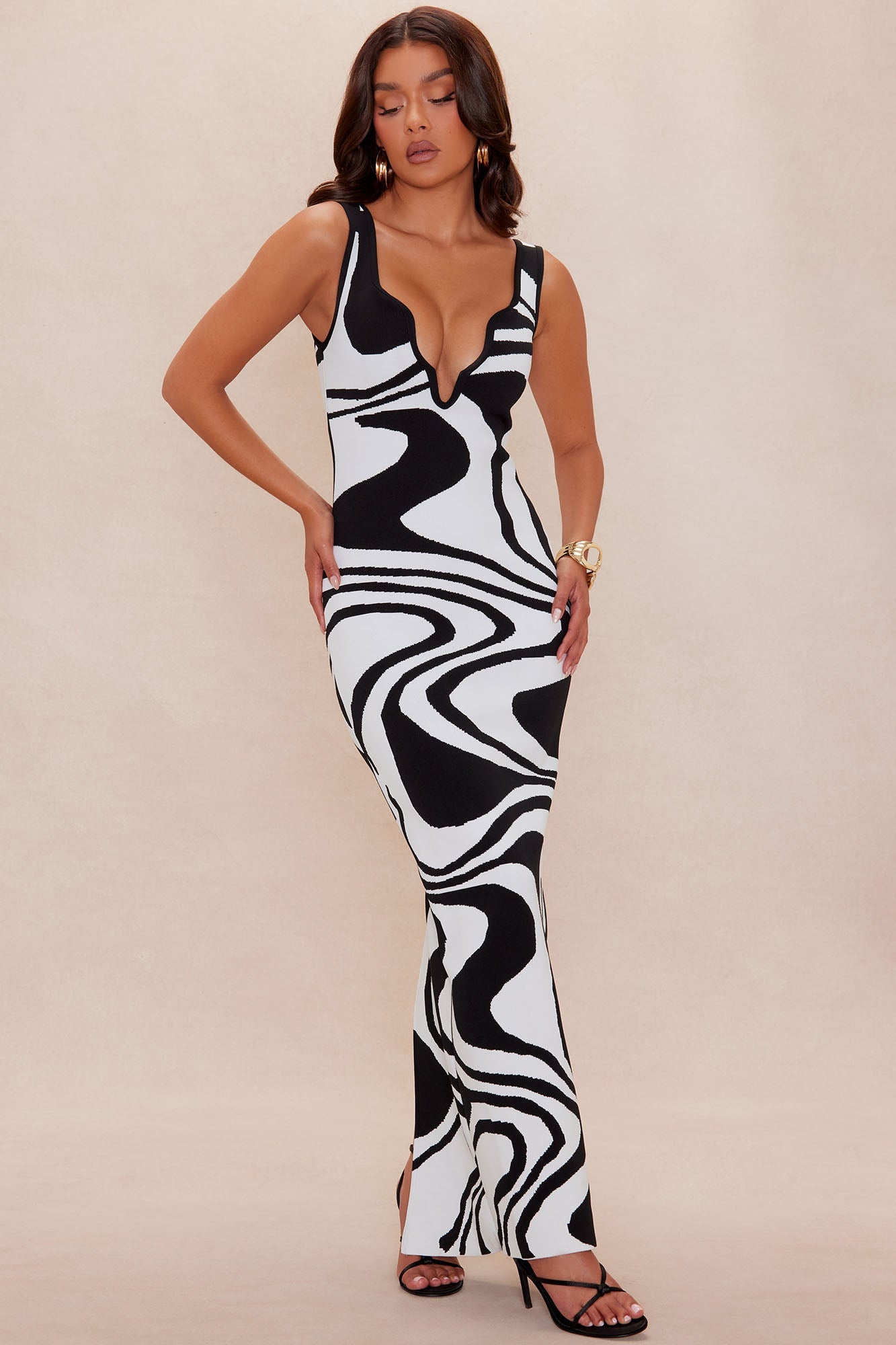 Camryn Bandage Midi Dress - White
