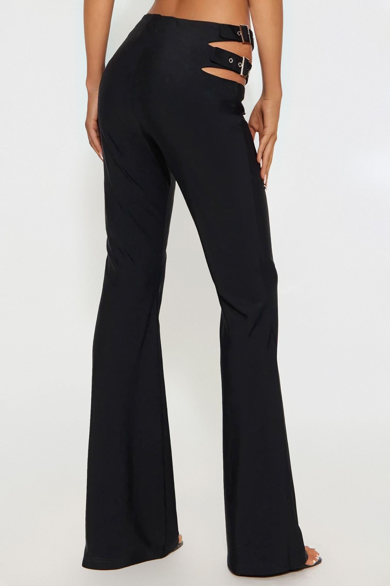 Absolutely Not Cut Out Flare Pant - Black