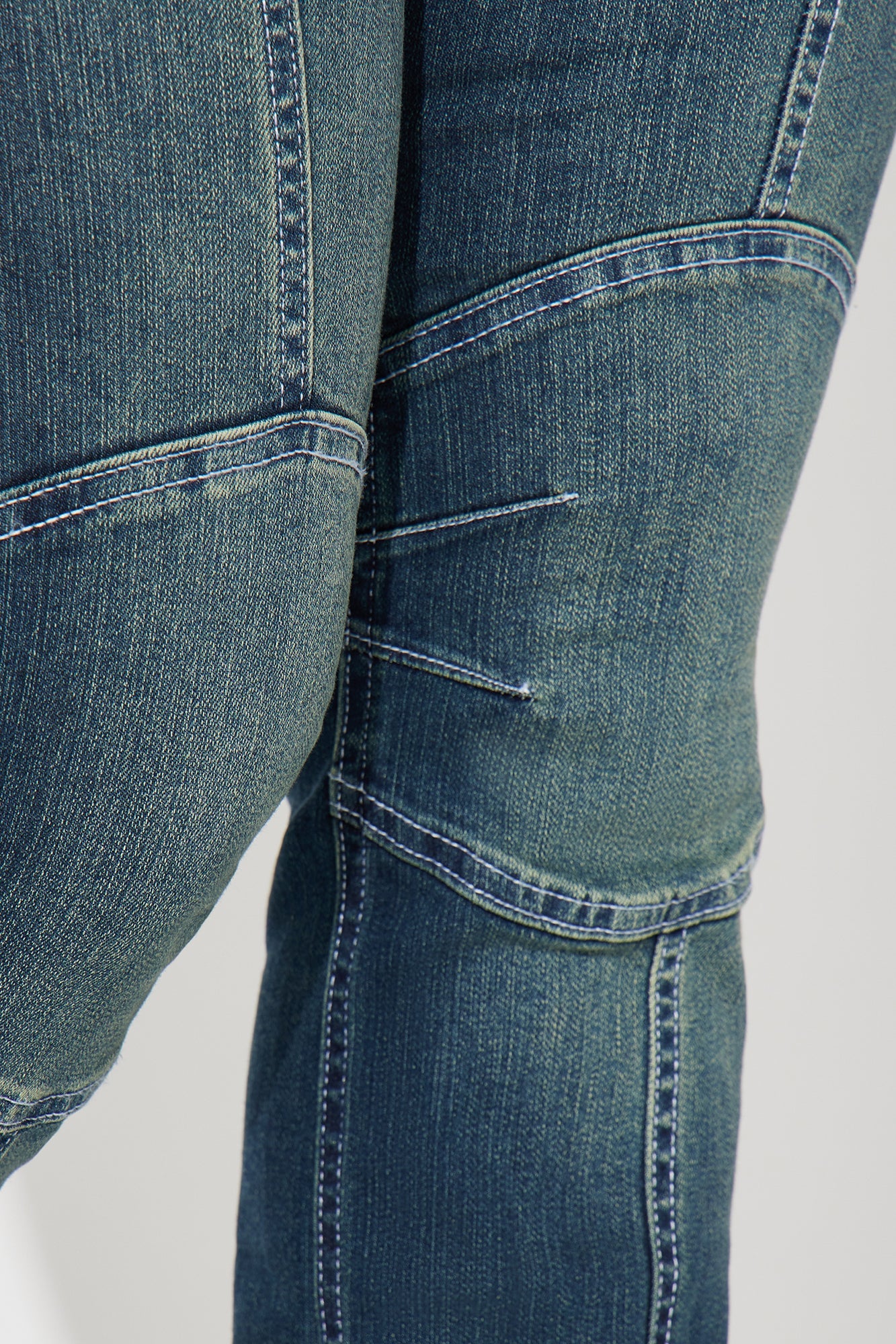 One Of Those Moments Moto Stretch Bootcut Jeans - Dark Wash