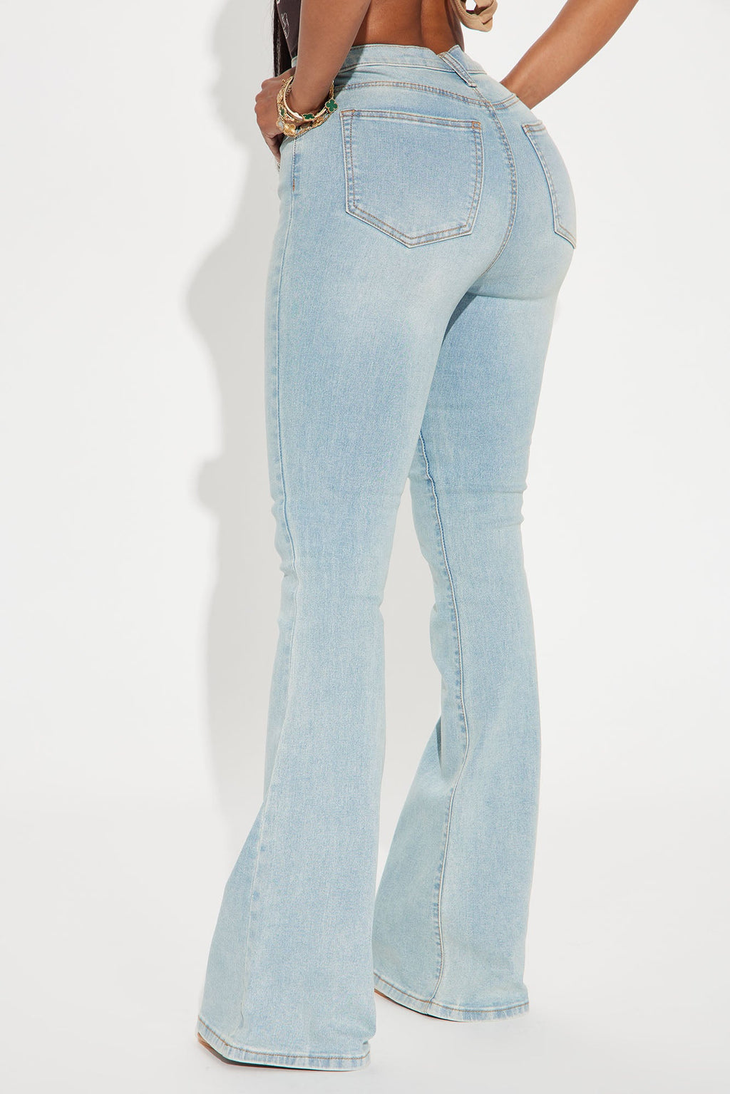 Breaking Some Rules Stretch Flare Jeans - Vintage Wash