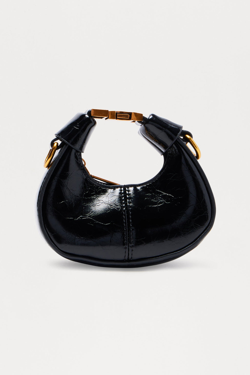 Lil' Link Mini Faux Leather Clutch - Black