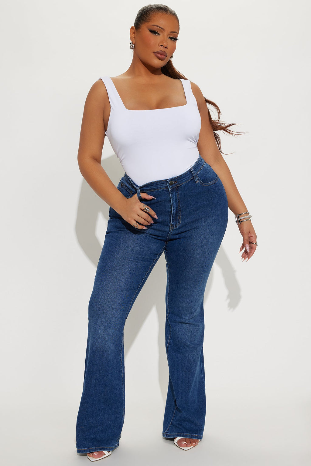Everyday Low Rise Flare Jeans - Dark Wash