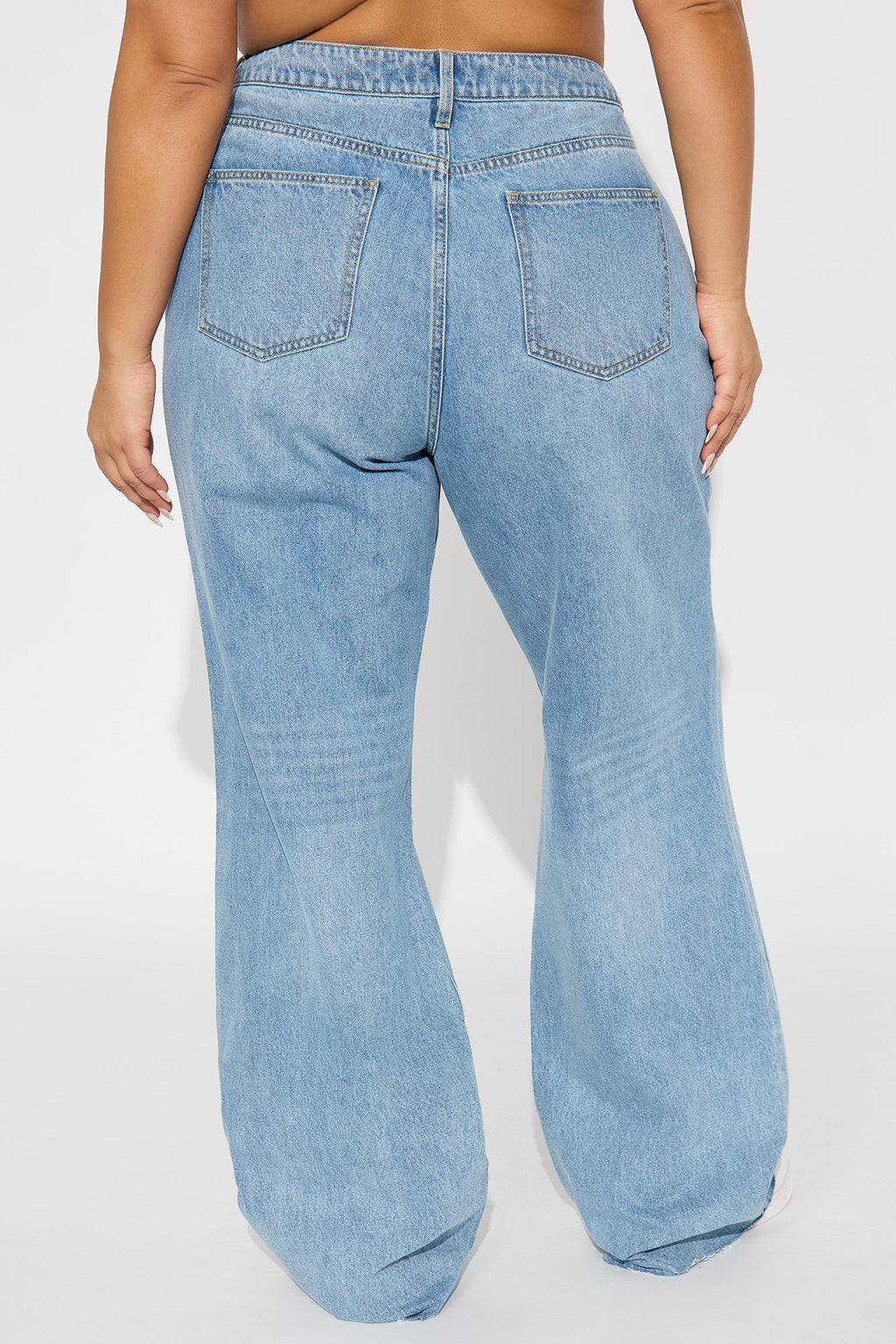 Tall Tough Love Baggy Ripped Straight Leg Jean - Medium Wash