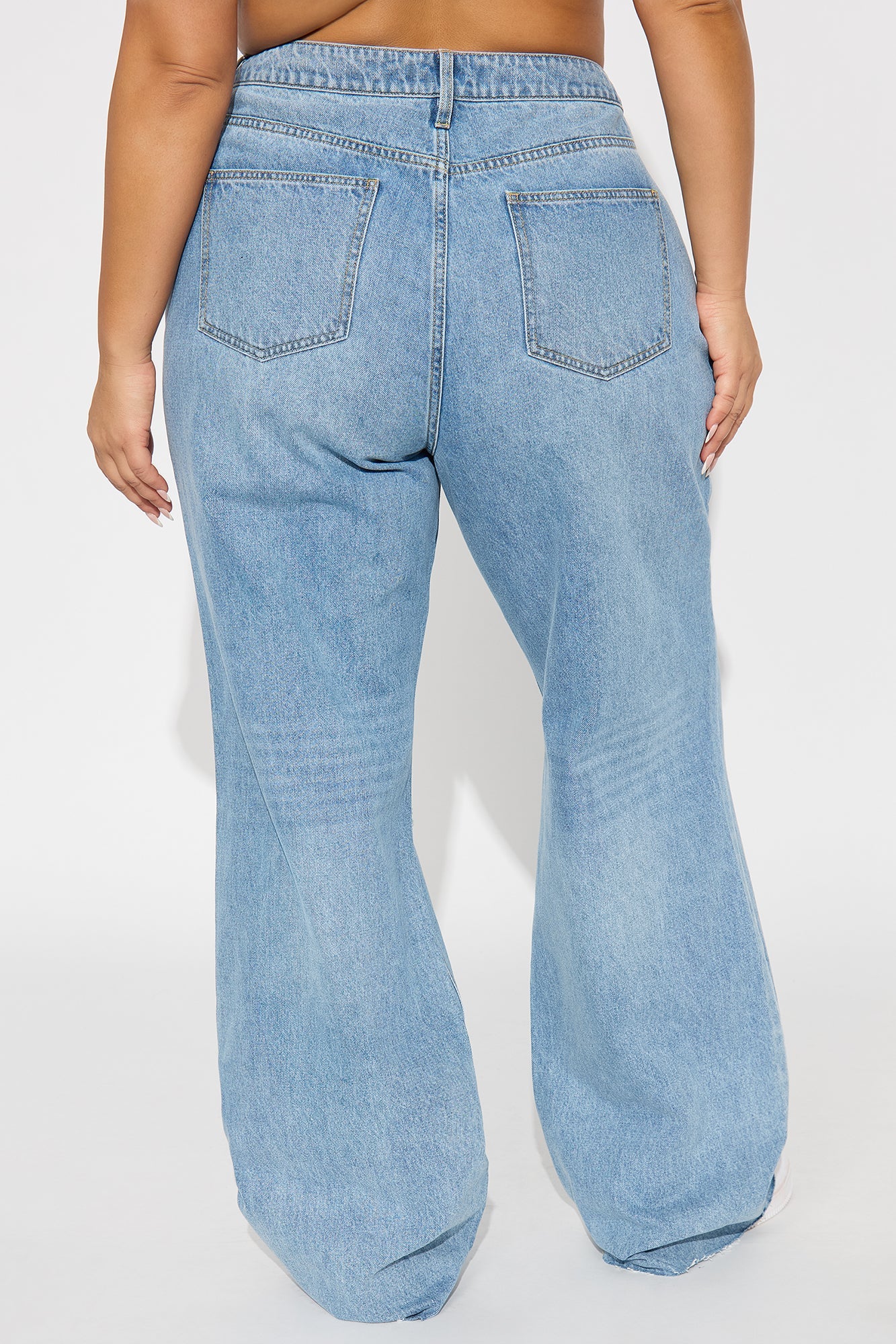 Tall Tough Love Baggy Ripped Straight Leg Jean - Medium Wash