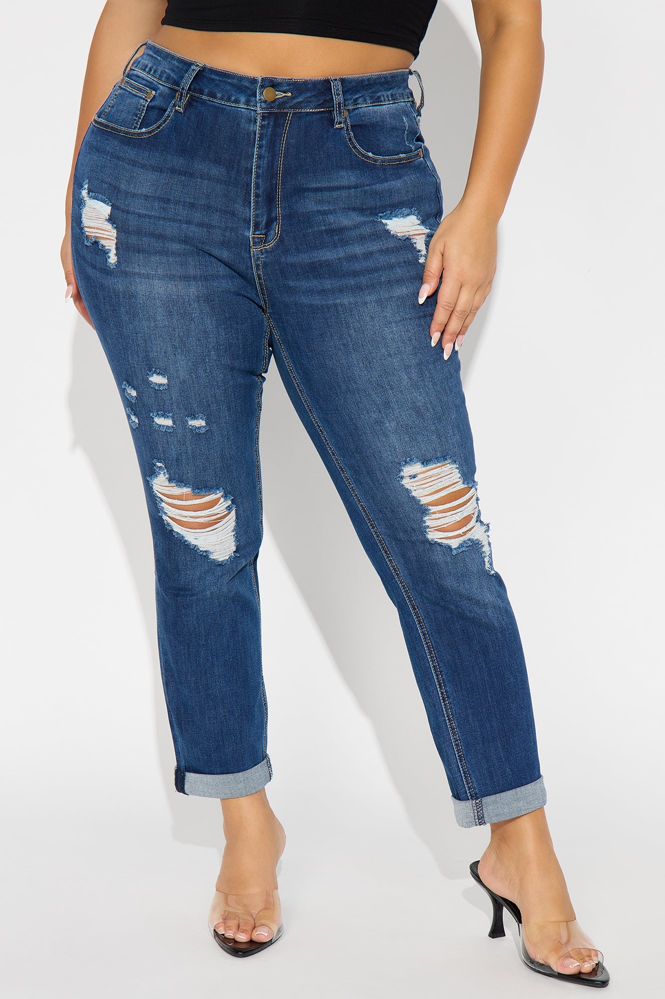Tall Keep Coming Back Boyfriend Jeans - Dark Wash