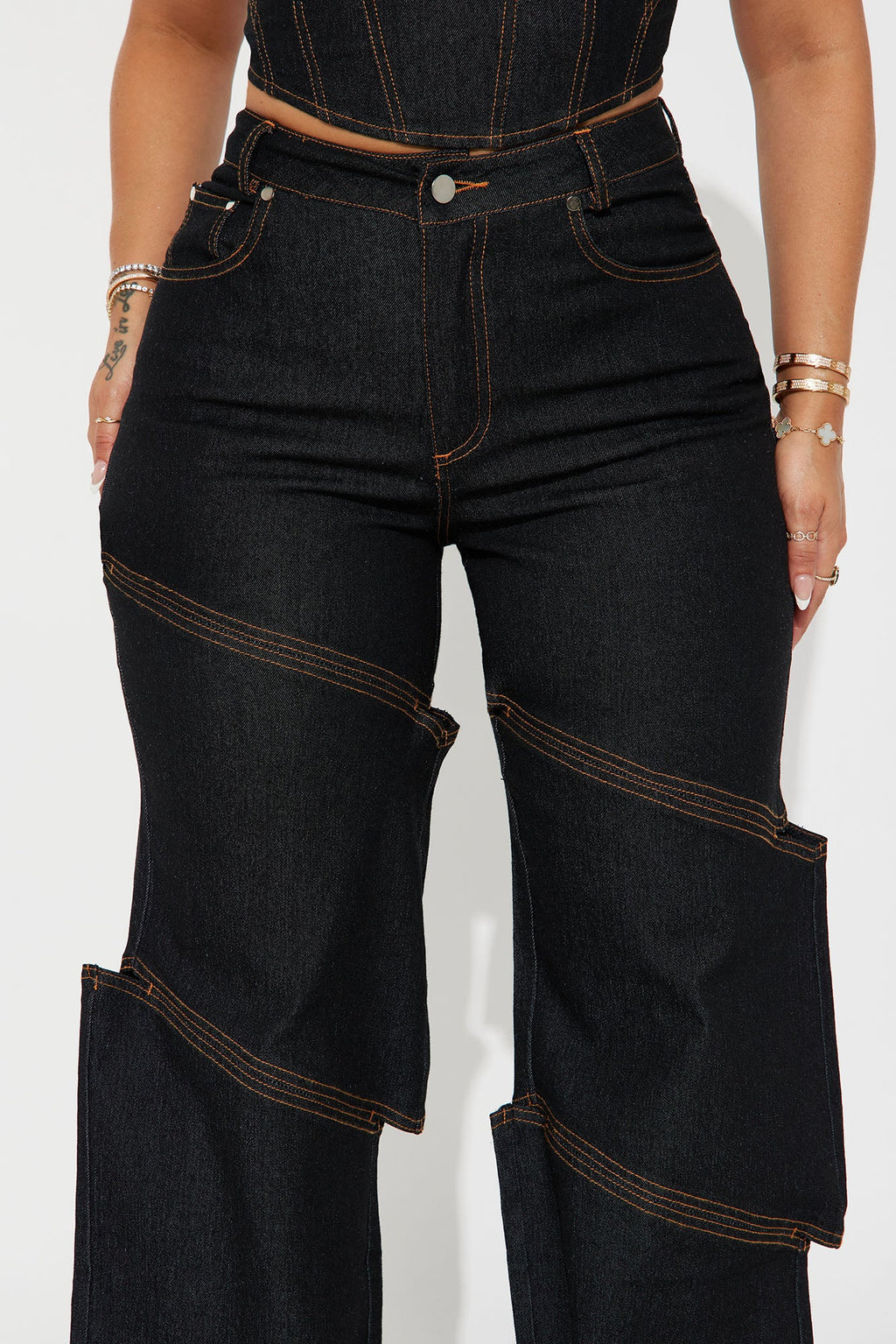 Jenny Denim Pant Set - Dark Wash