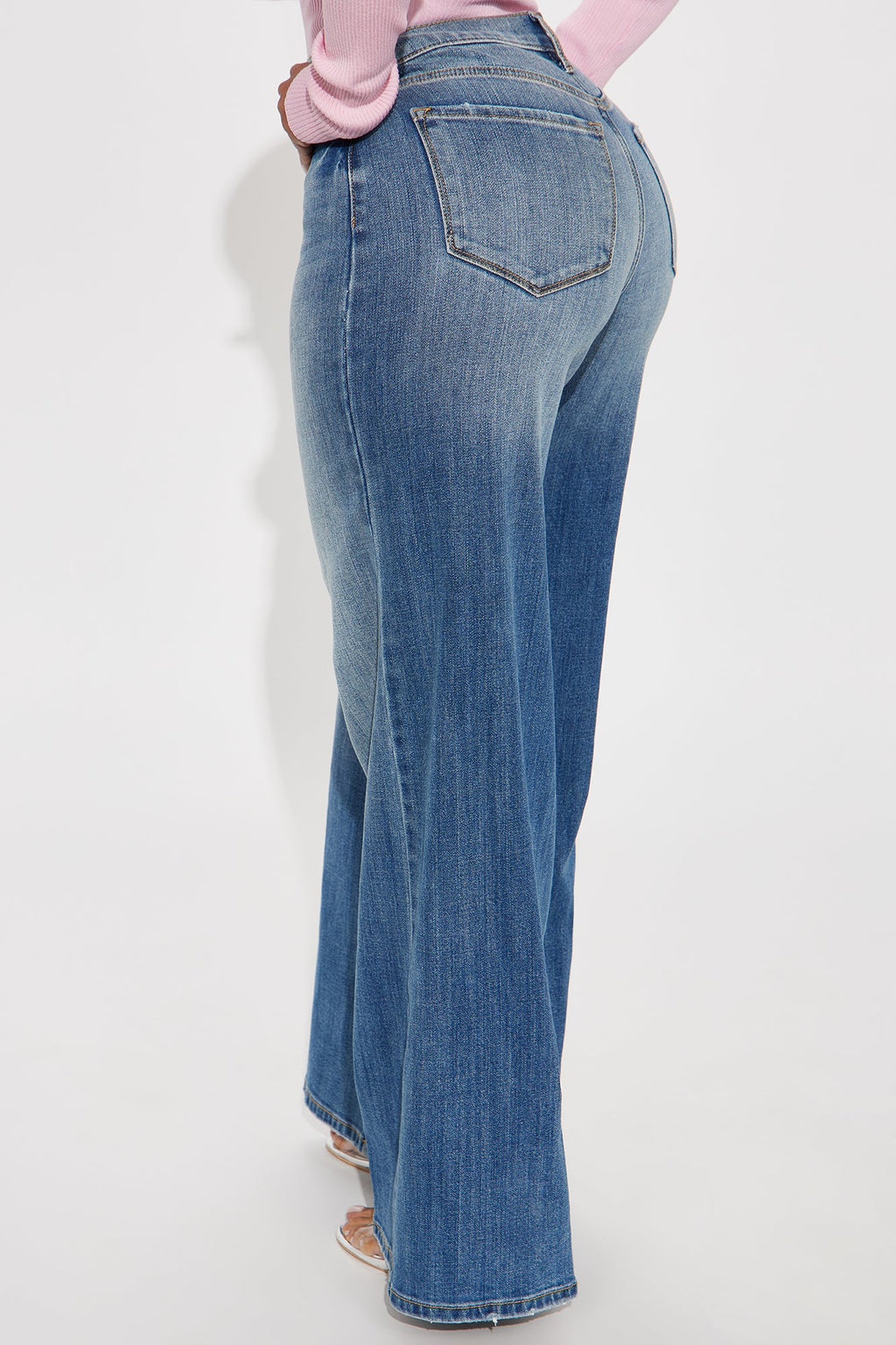 We Belong Together Wide Leg Jeans - Medium Wash