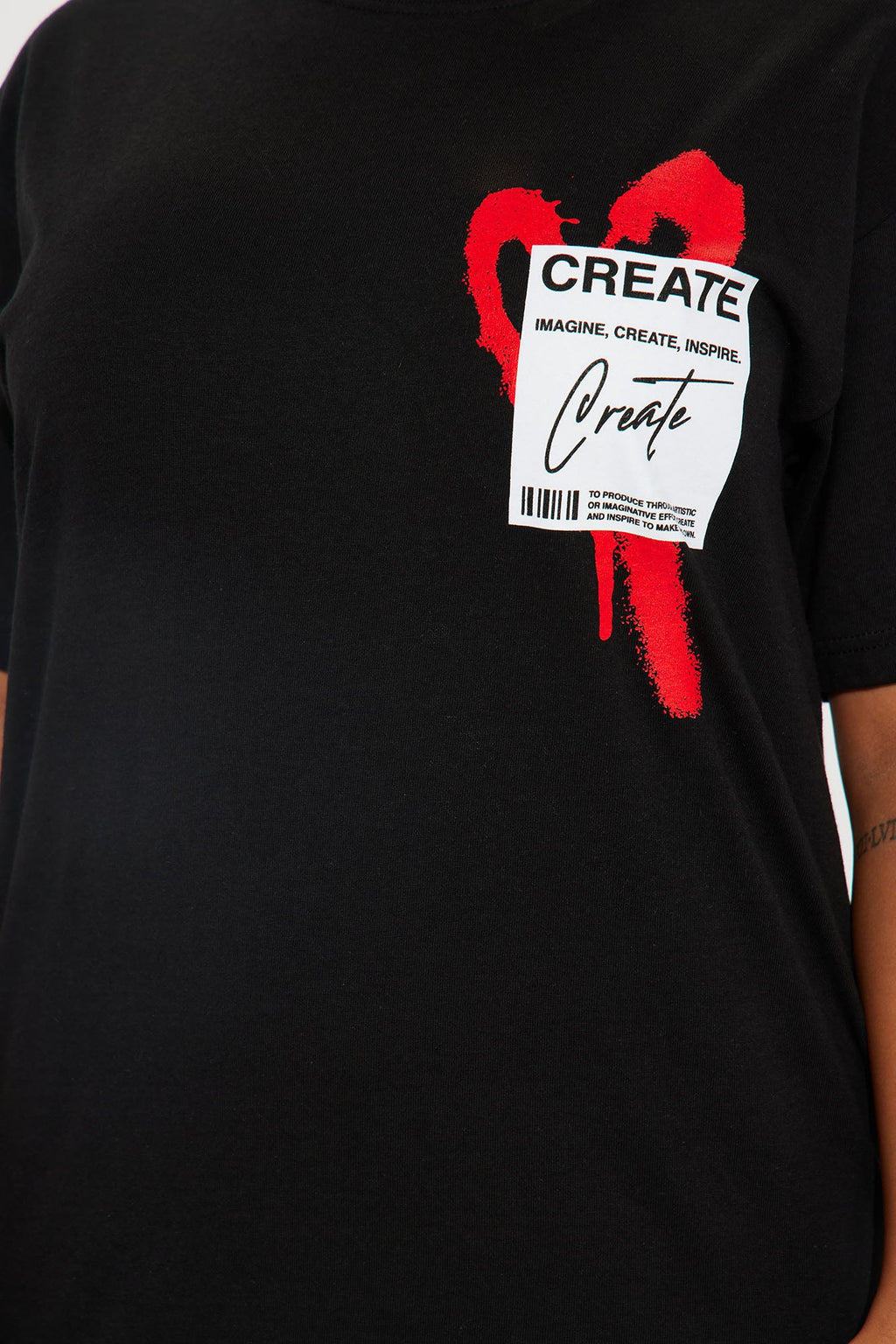 Create What You Love Graphic Tee - Black