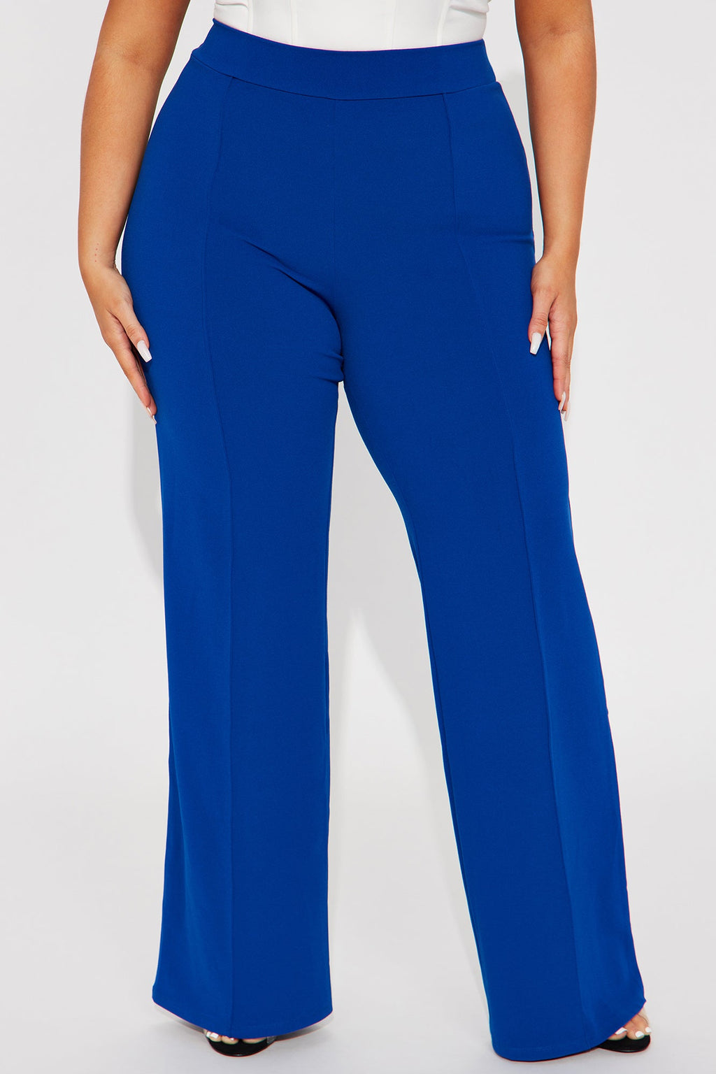 Victoria High Waisted Dress Pants - Royal