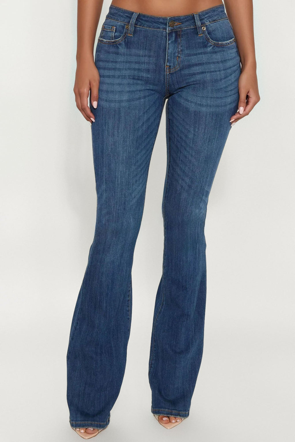 Tall Out Of My Way Low Rise Bootcut Jean - Dark Wash