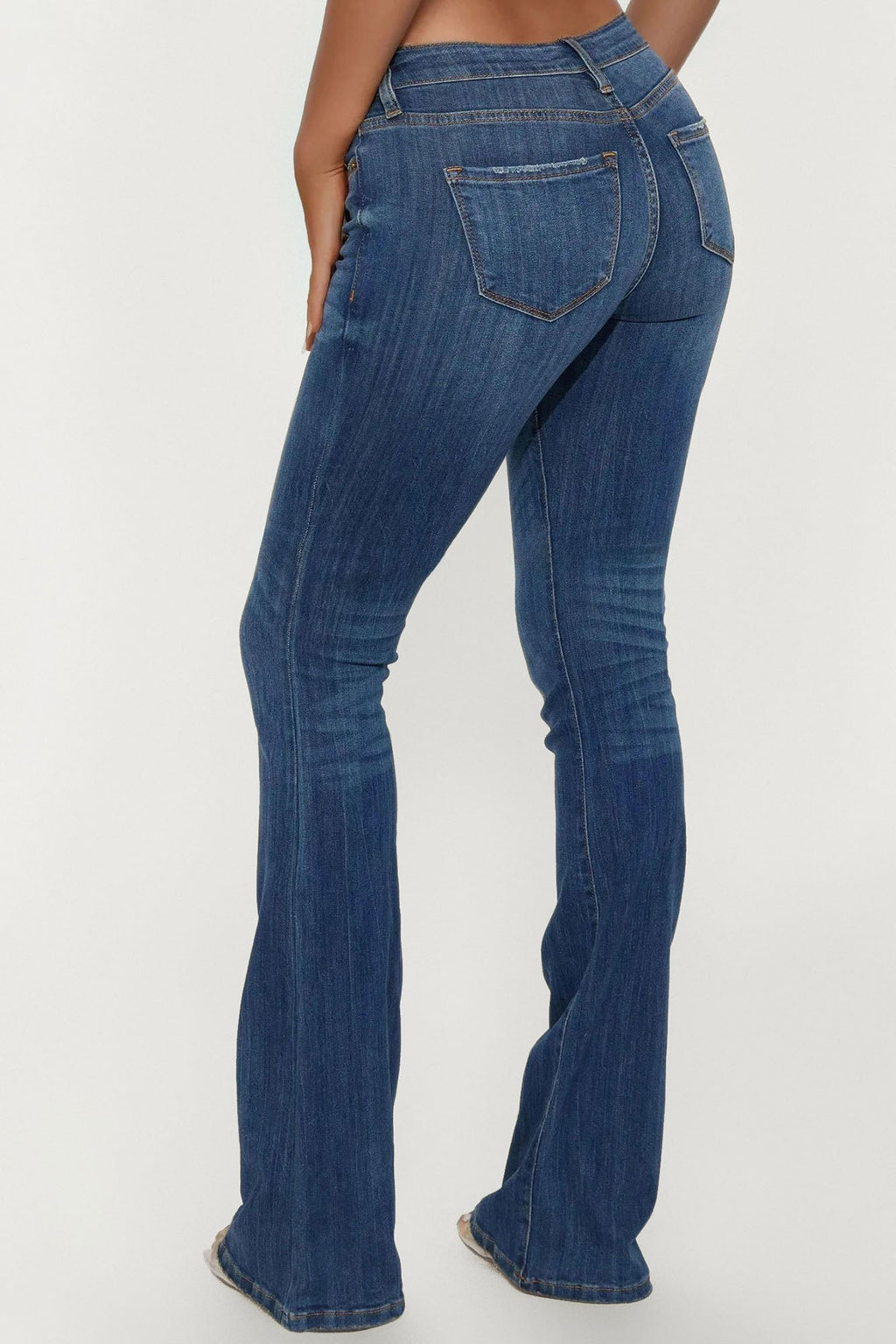 Tall Out Of My Way Low Rise Bootcut Jean - Dark Wash
