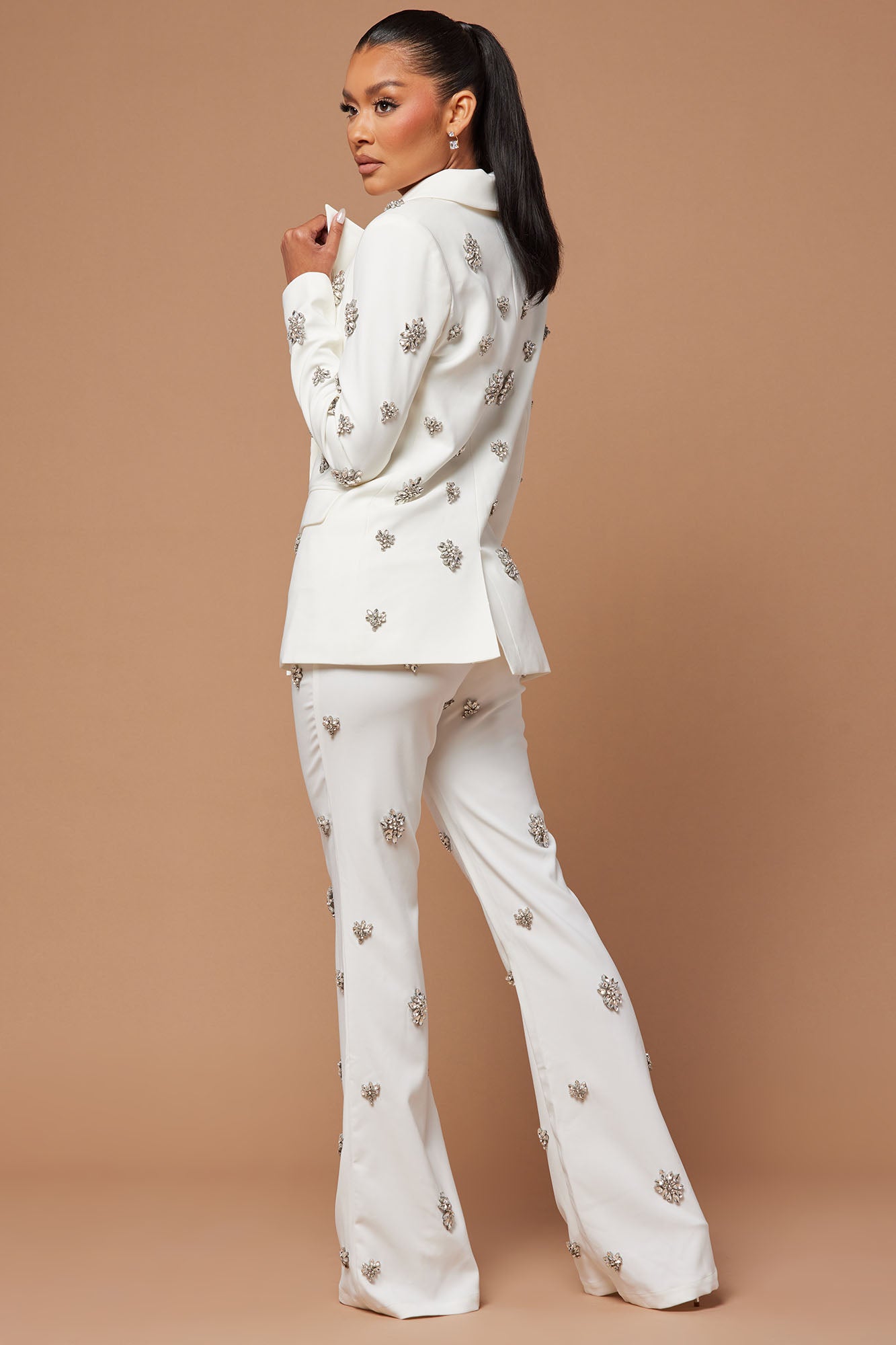 Verona Embellished Jacket - White