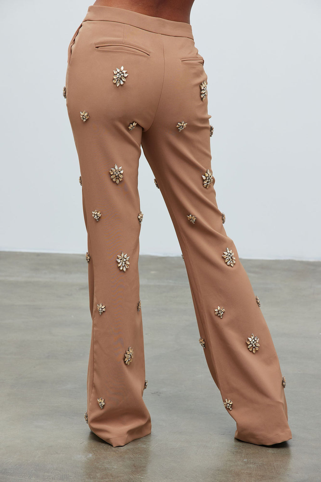 Verona Embellished Pant - Mocha