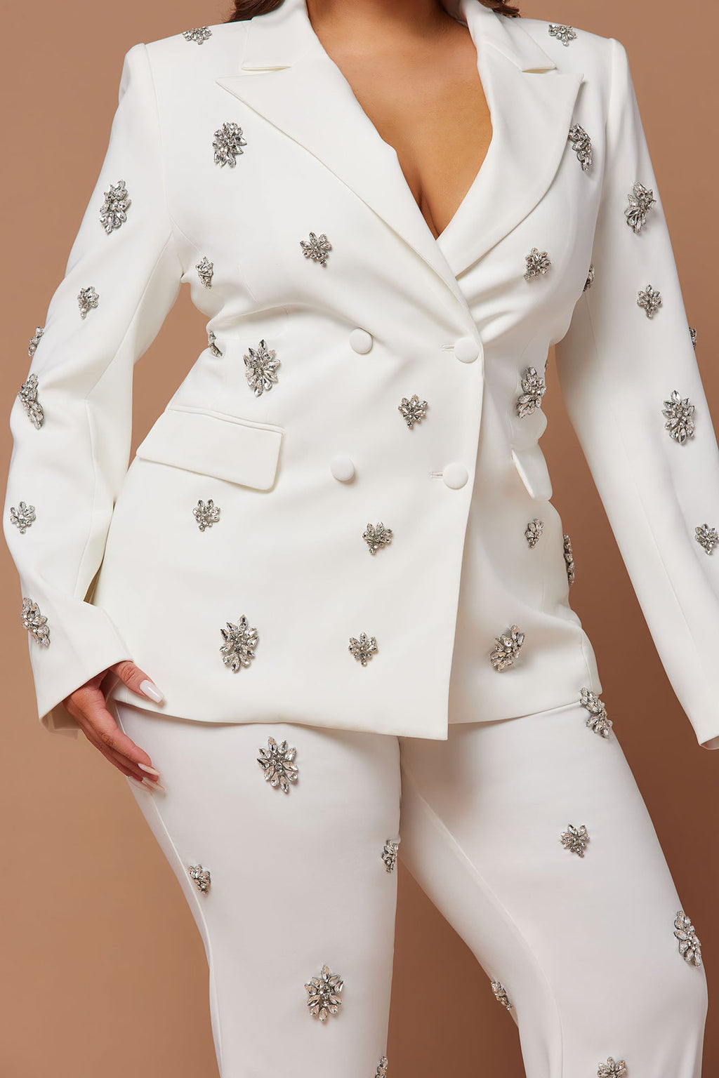 Verona Embellished Jacket - White