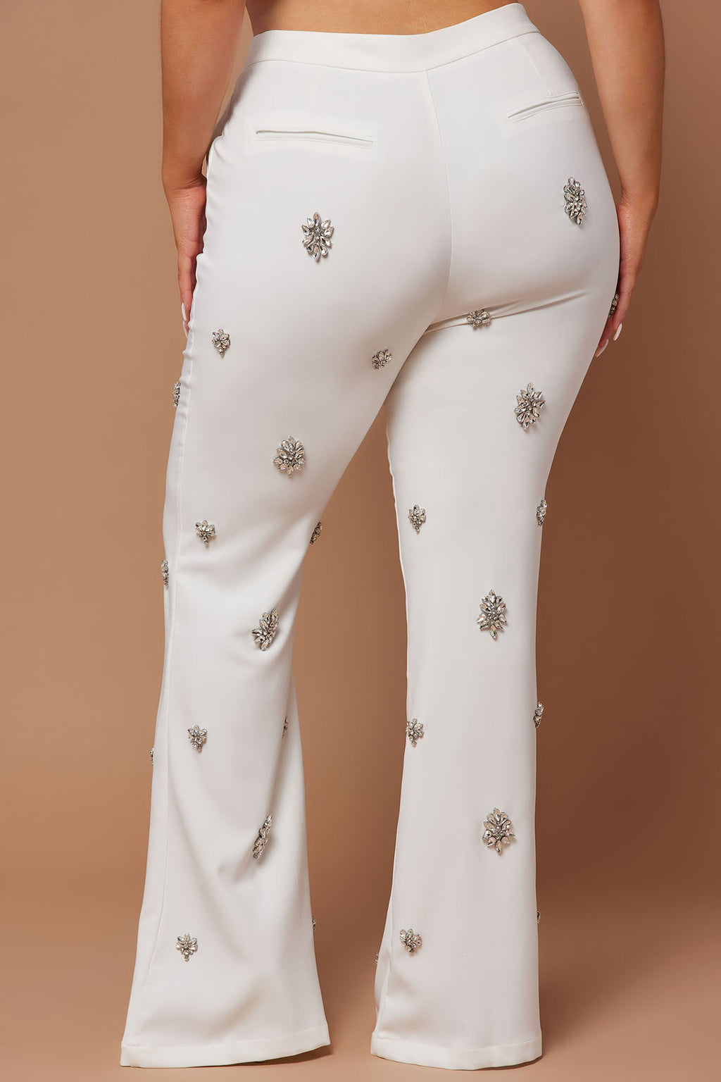 Verona Embellished Pant - White