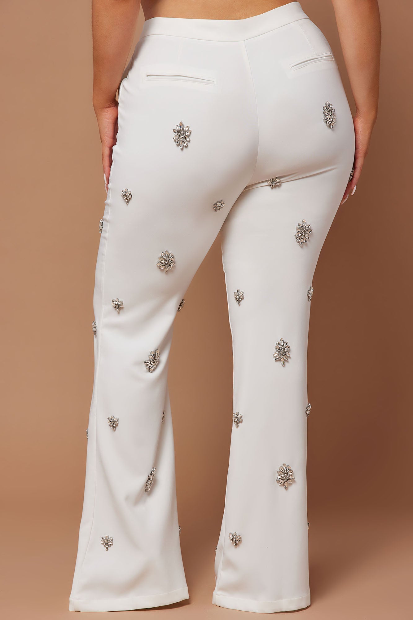 Verona Embellished Pant - White