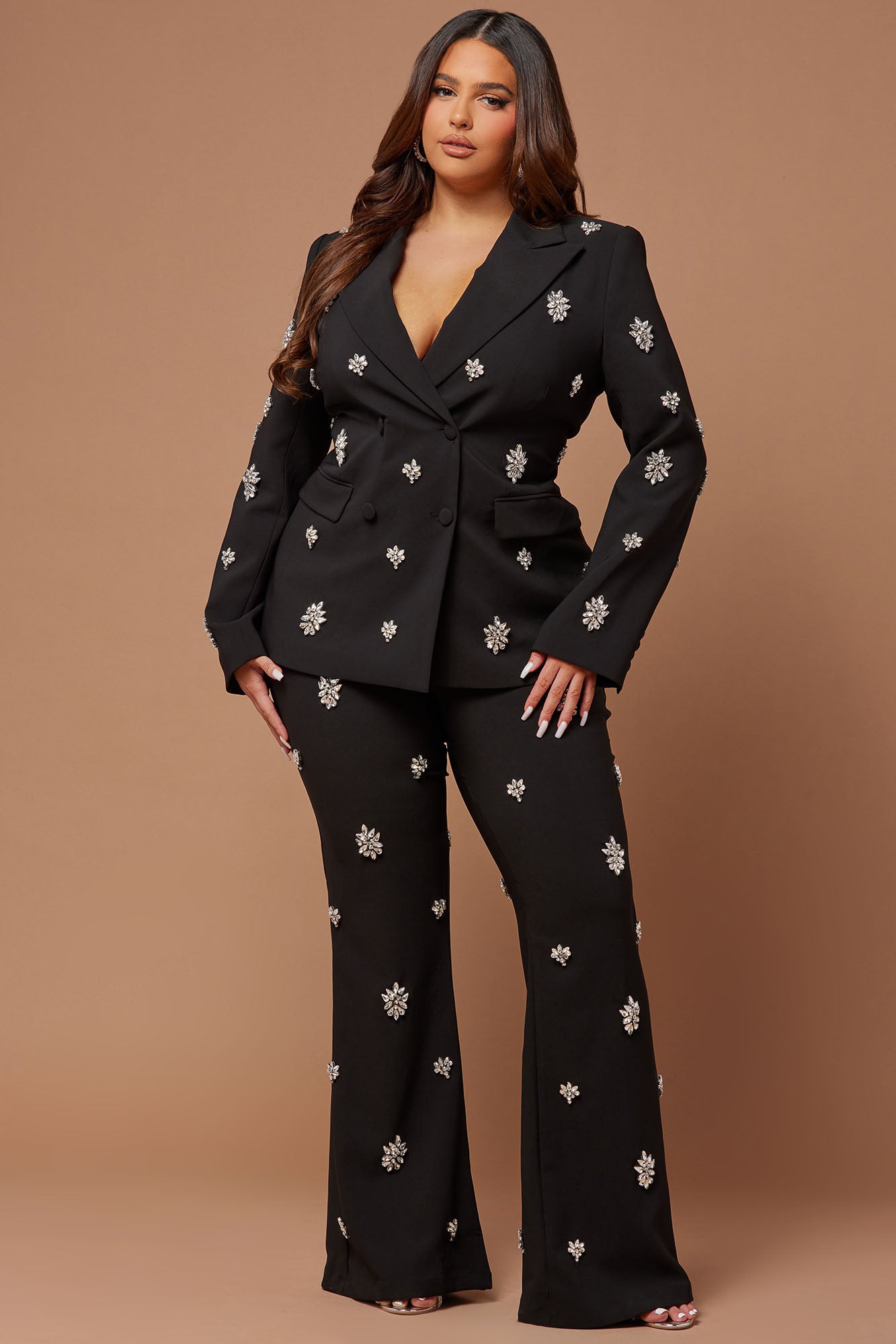 Verona Embellished Pant - Black