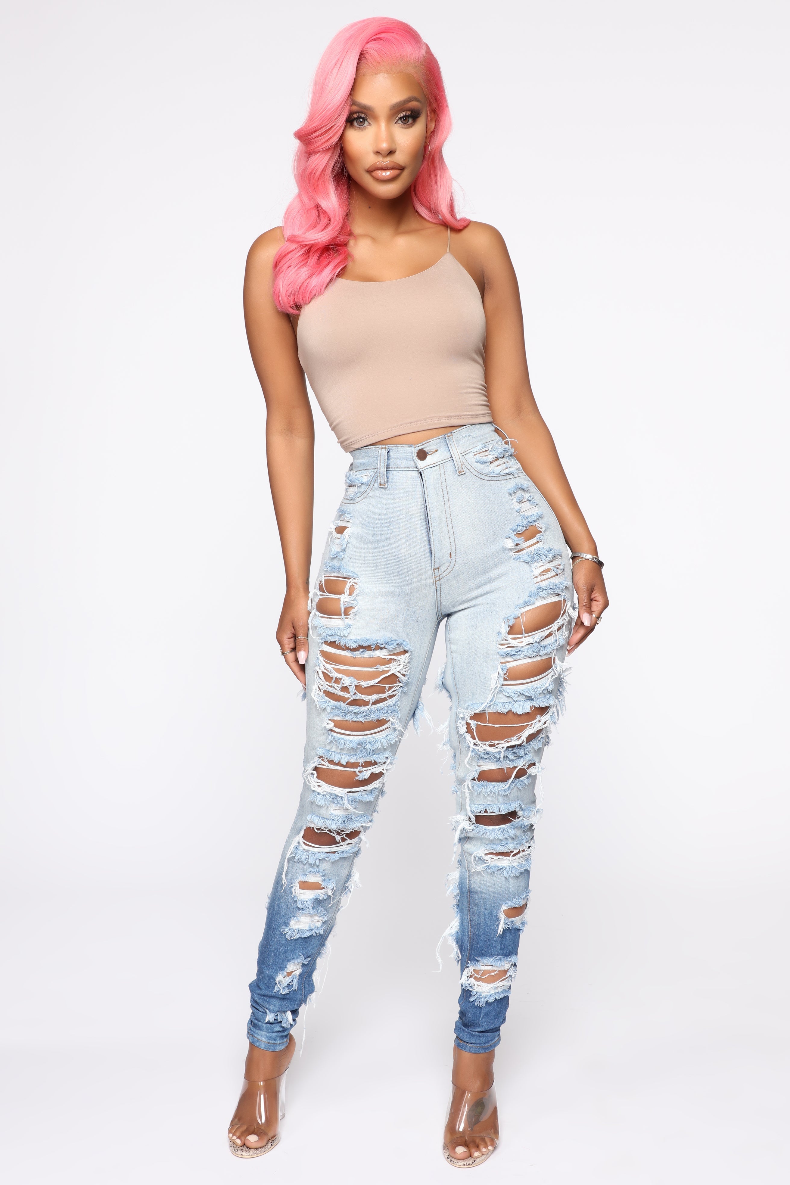 Cheap Thriller High Rise Jeans - Blue