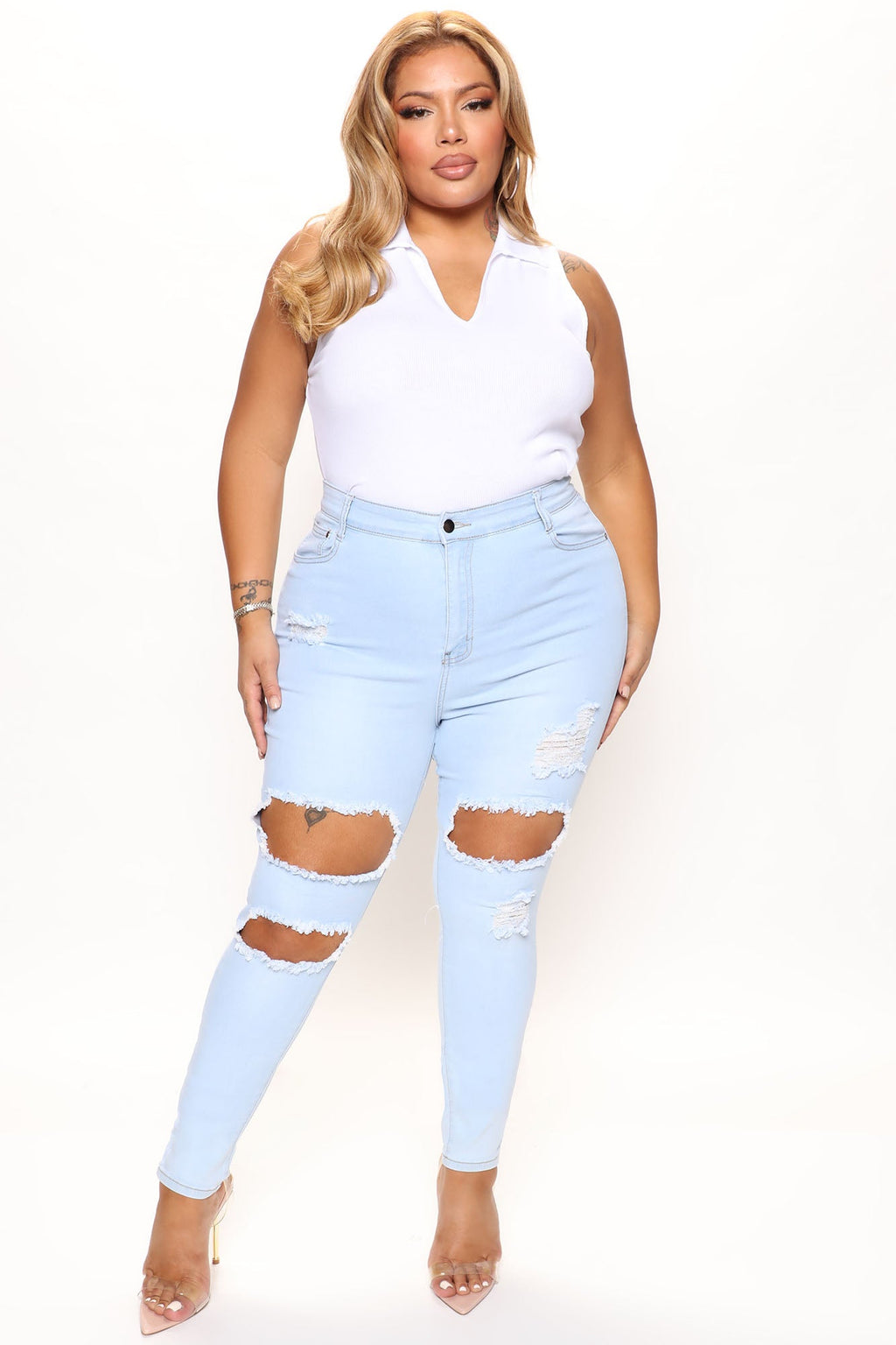 Needing Something Jeans - Light Blue Wash