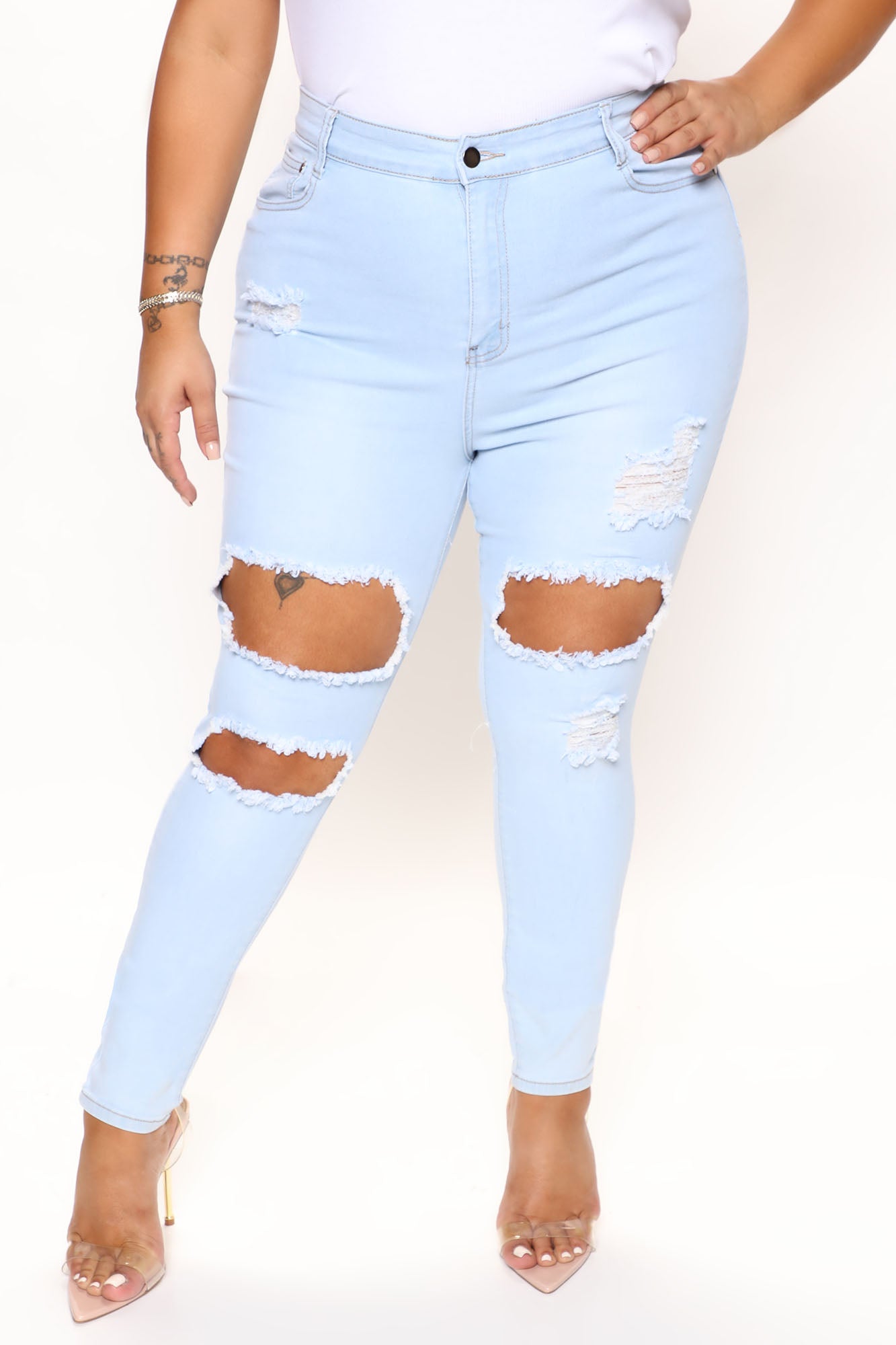 Needing Something Jeans - Light Blue Wash