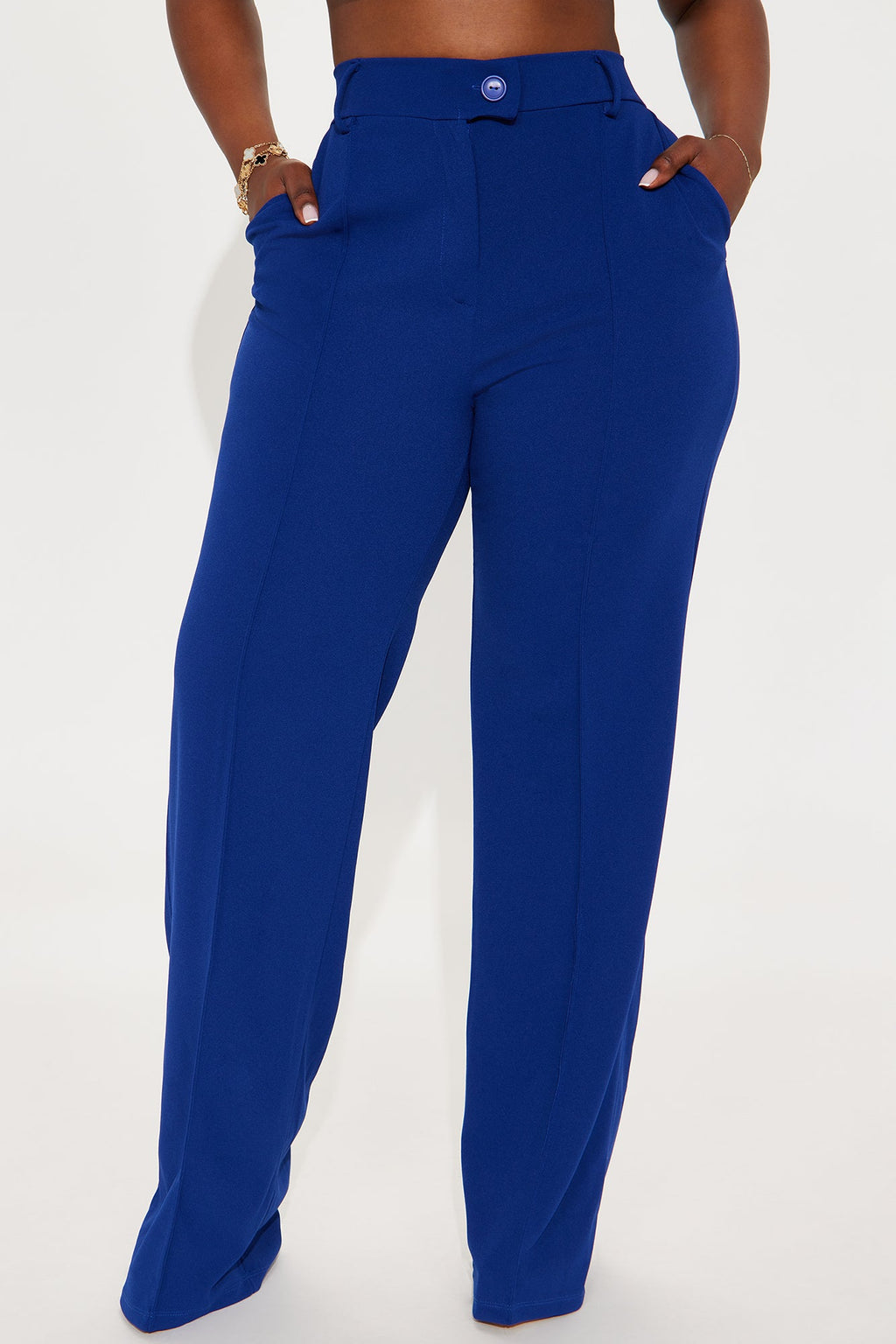 Tall Heidi Wide Leg Trouser Pant - Royal