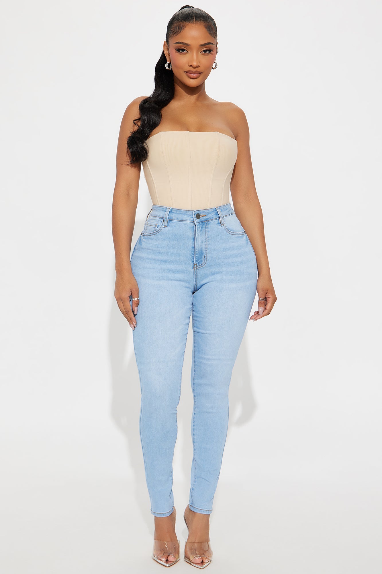 Tall Top Of The Line Stretch Skinny Jeans - Light Wash