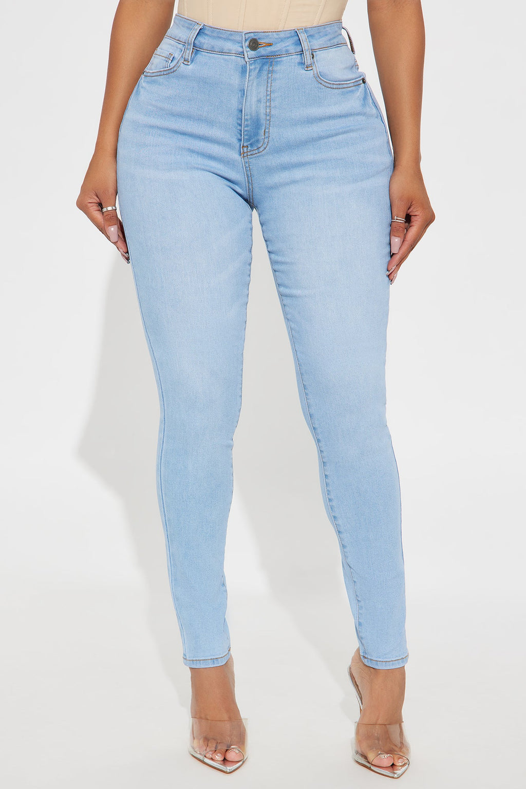 Tall Top Of The Line Stretch Skinny Jeans - Light Wash