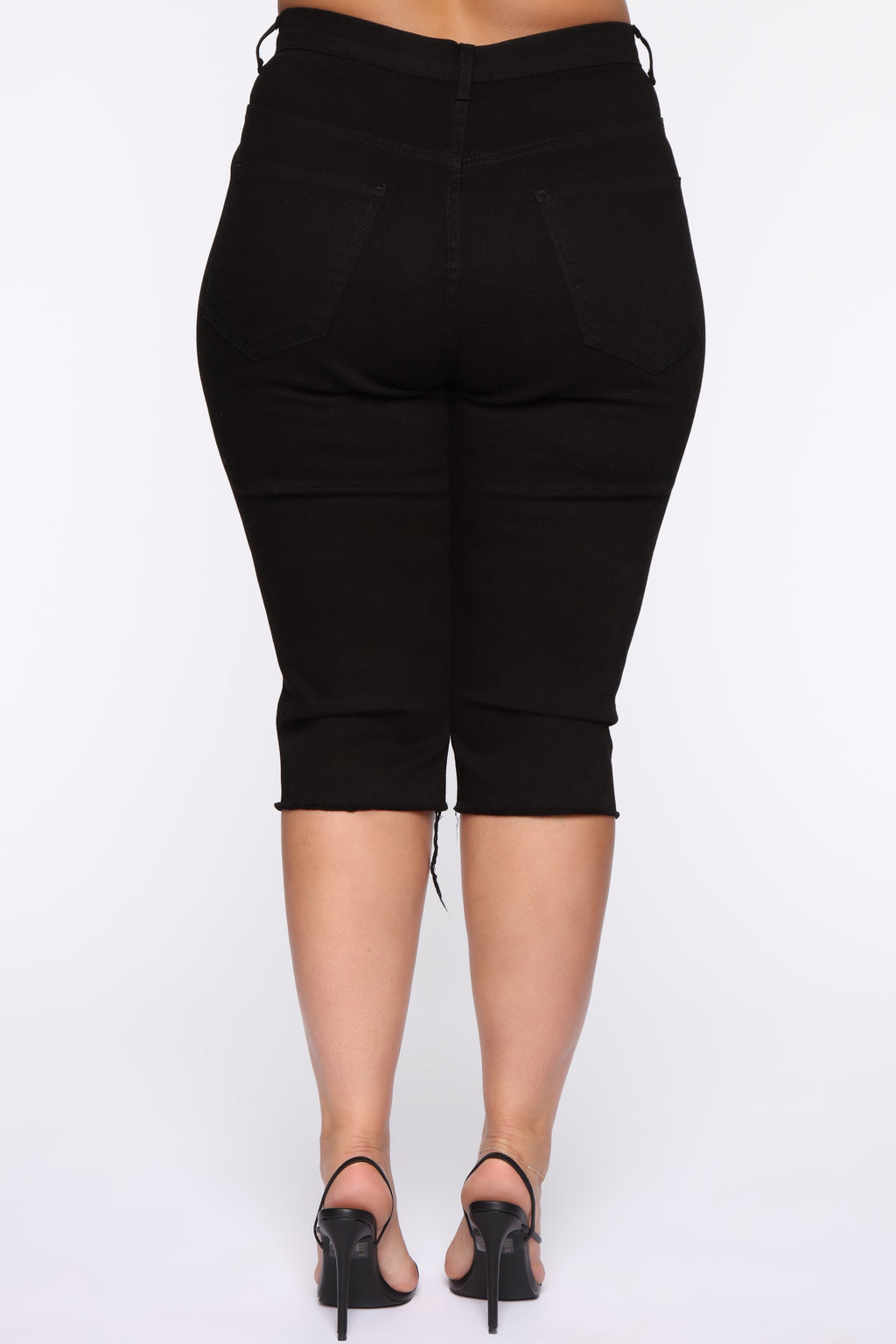 Live In My Skinny Denim Capri Jeans - Black