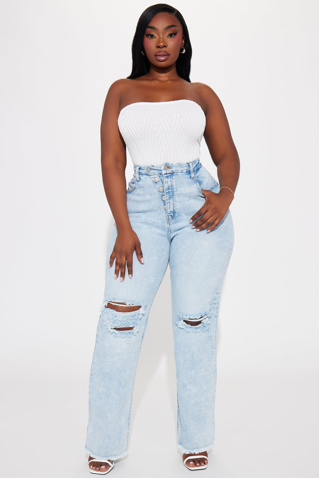 Joscelyn Textured Tube Bodysuit - White