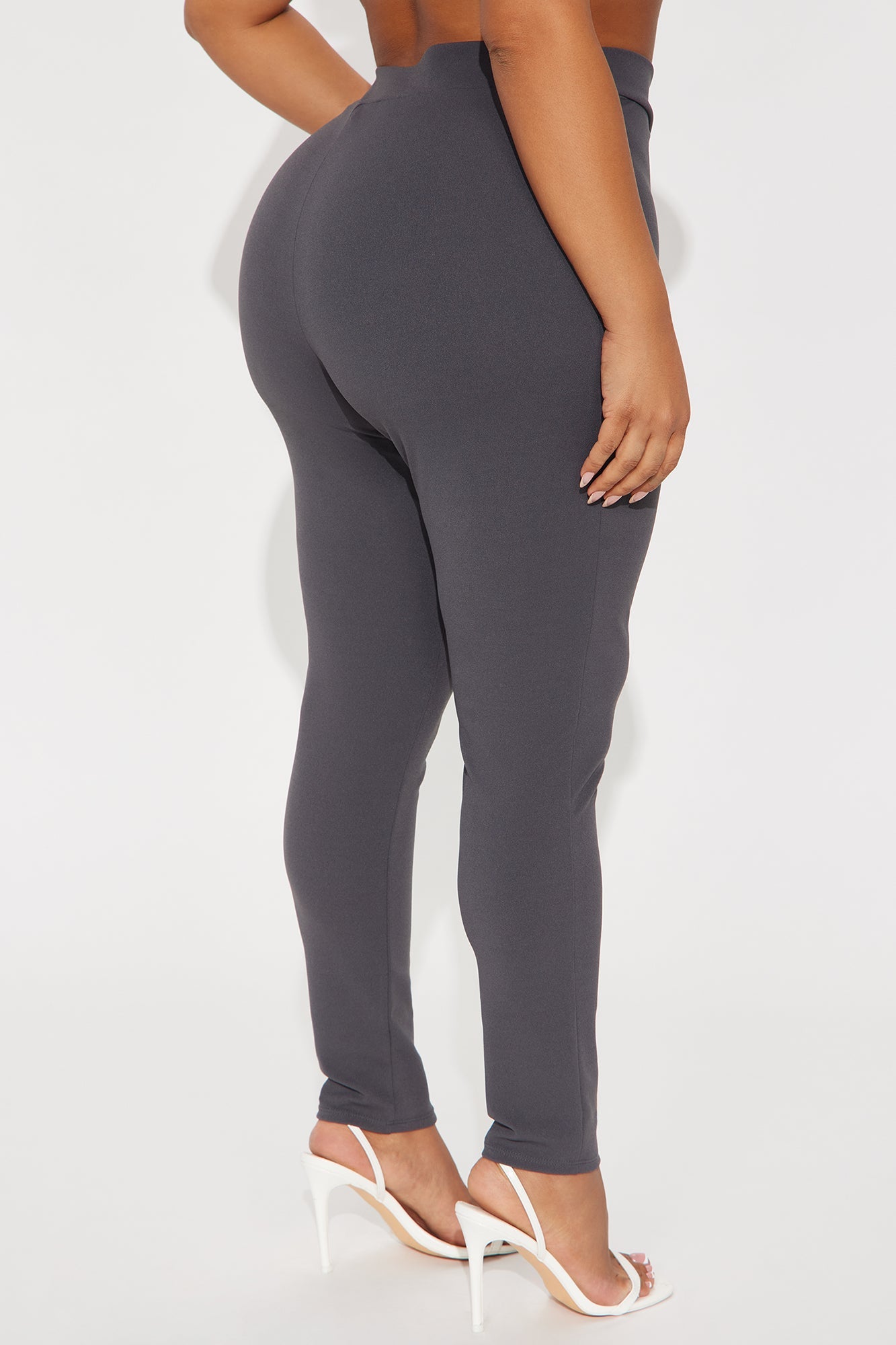 Good For You Crepe Skinny Pant - Charcoal