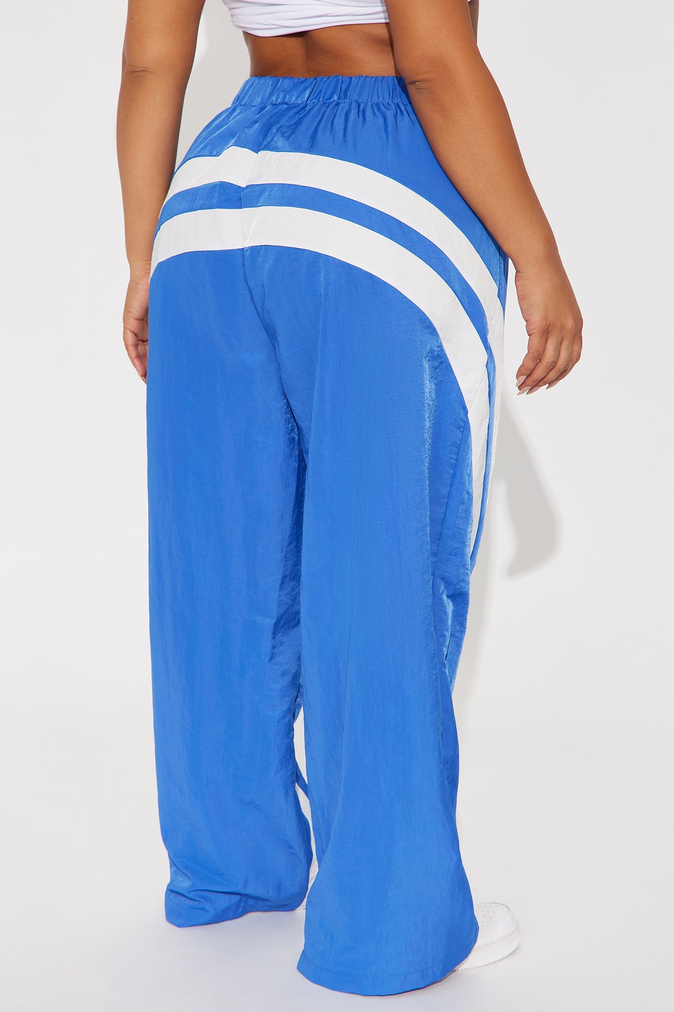 Follow The Curve Windbreaker Track Pant - Blue