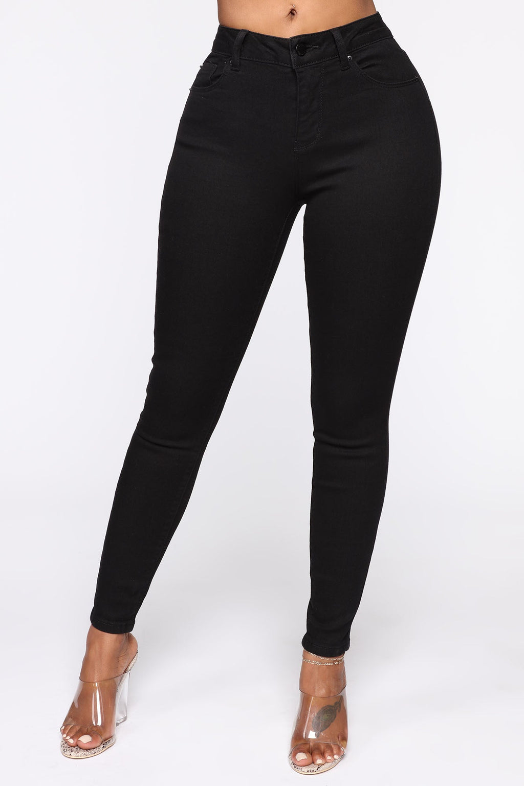 Can't Believe It! Booty Shaping Skinny Jeans - Black