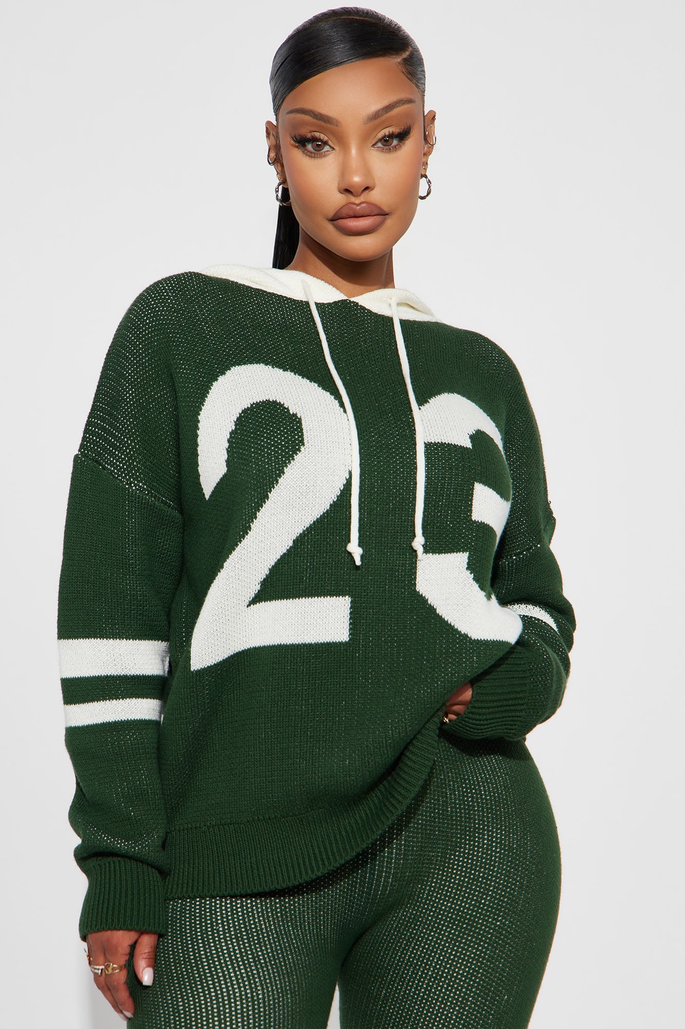 Playing The Game Sweater Legging Set - Hunter