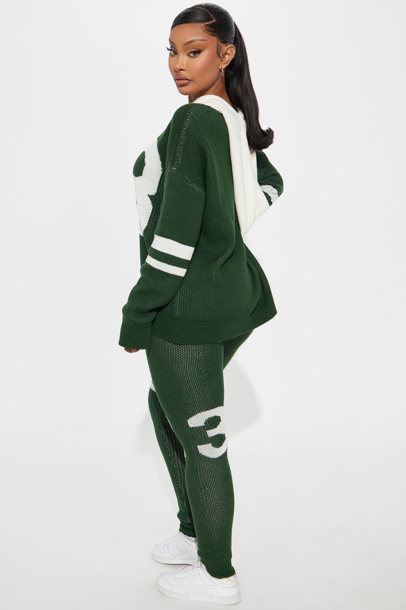 Playing The Game Sweater Legging Set - Hunter