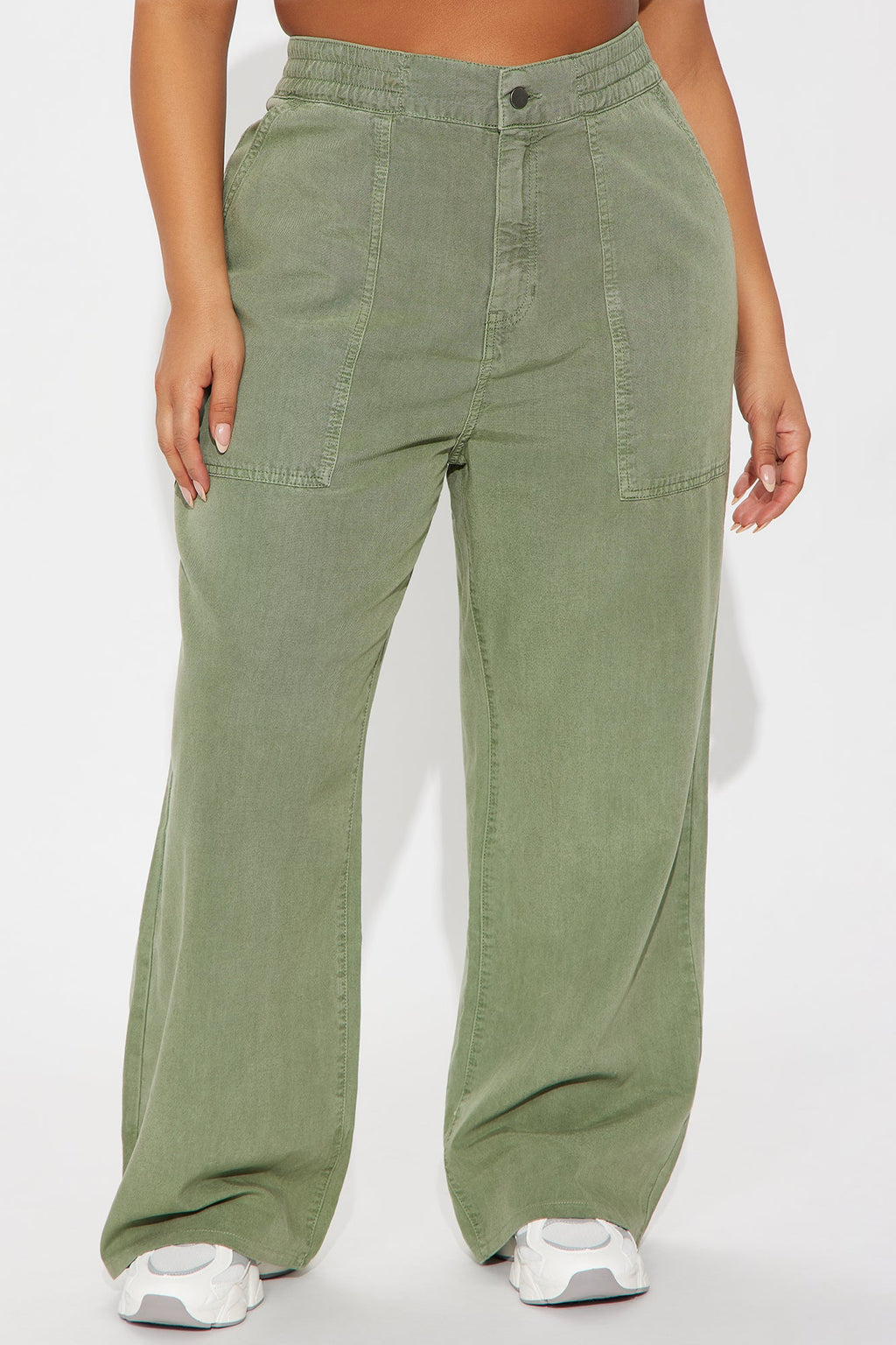 Daphne Cuffed Pant - Olive
