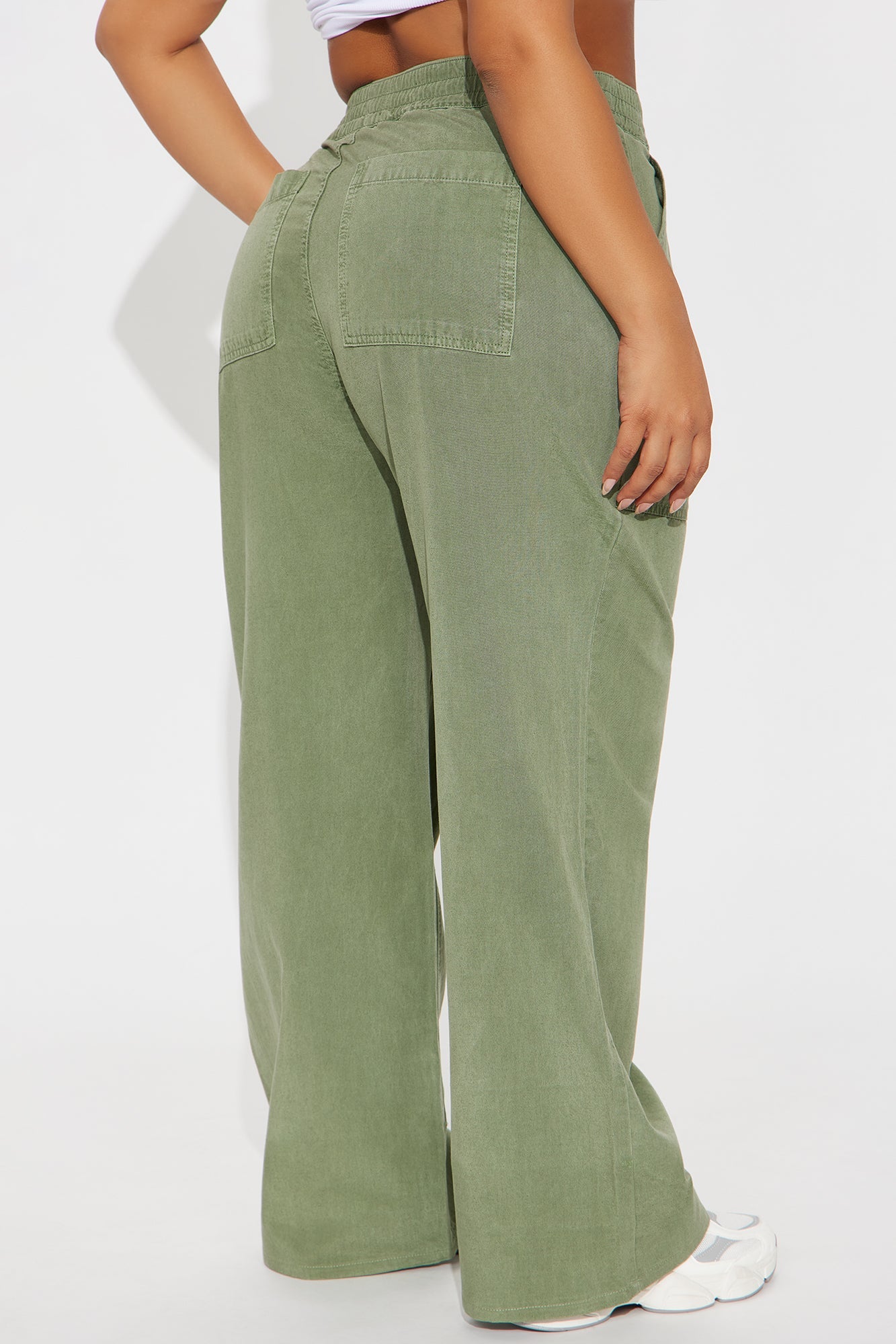 Daphne Cuffed Pant - Olive