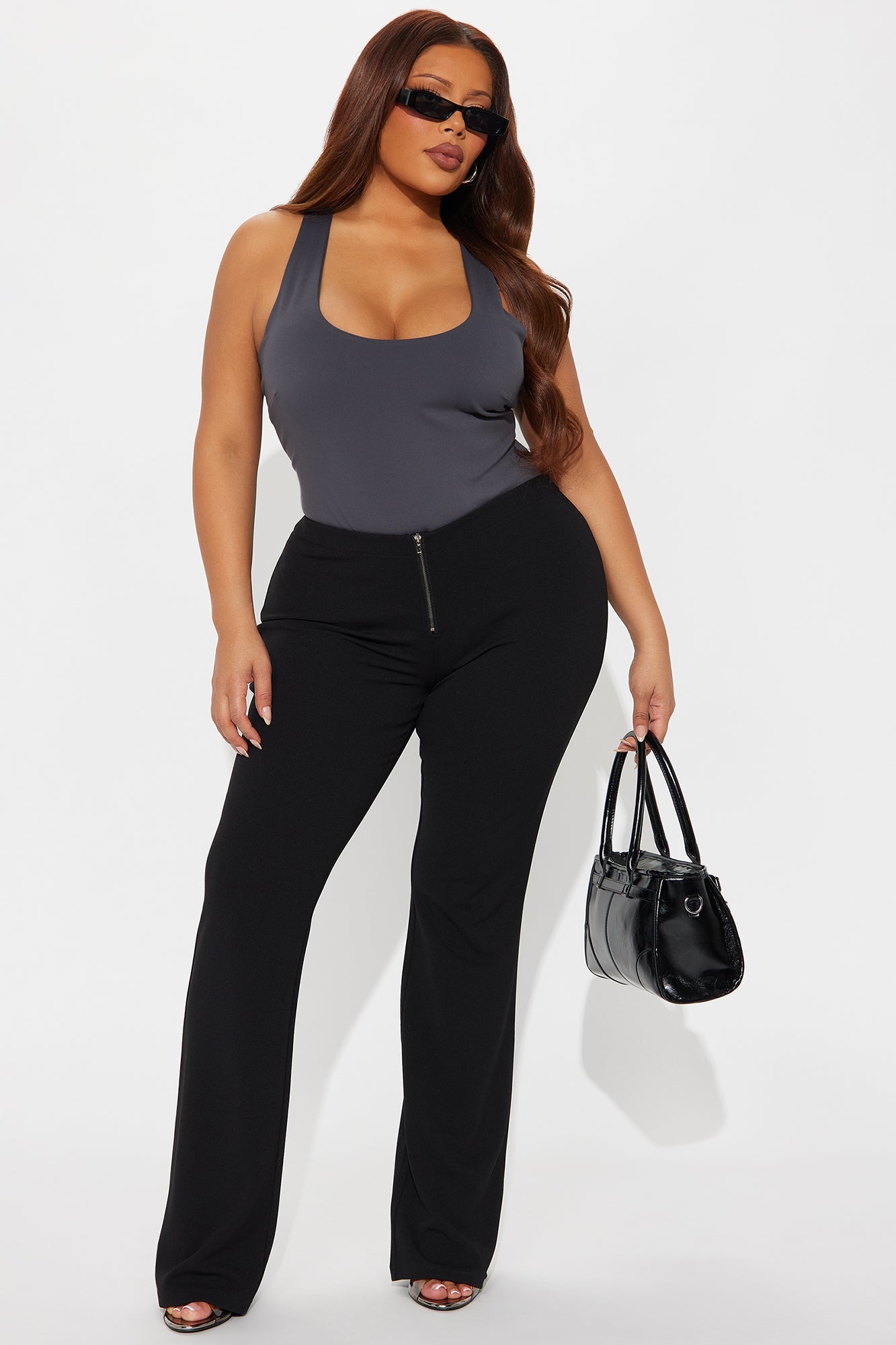 The Absolute Sweetest Low Rise Flare Pant - Black