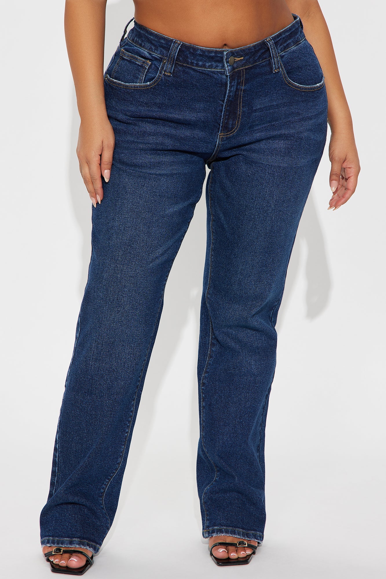 Sicily Straight Leg Jeans - Dark Wash