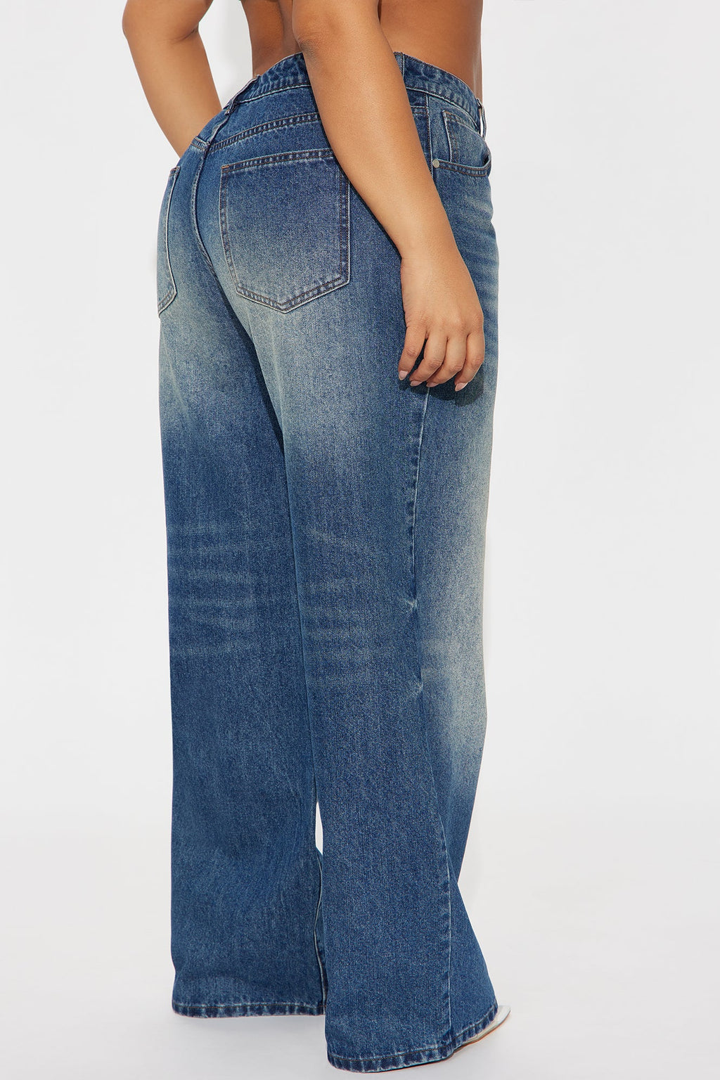 Comfort Zone Wide Leg Jeans - Dark Wash