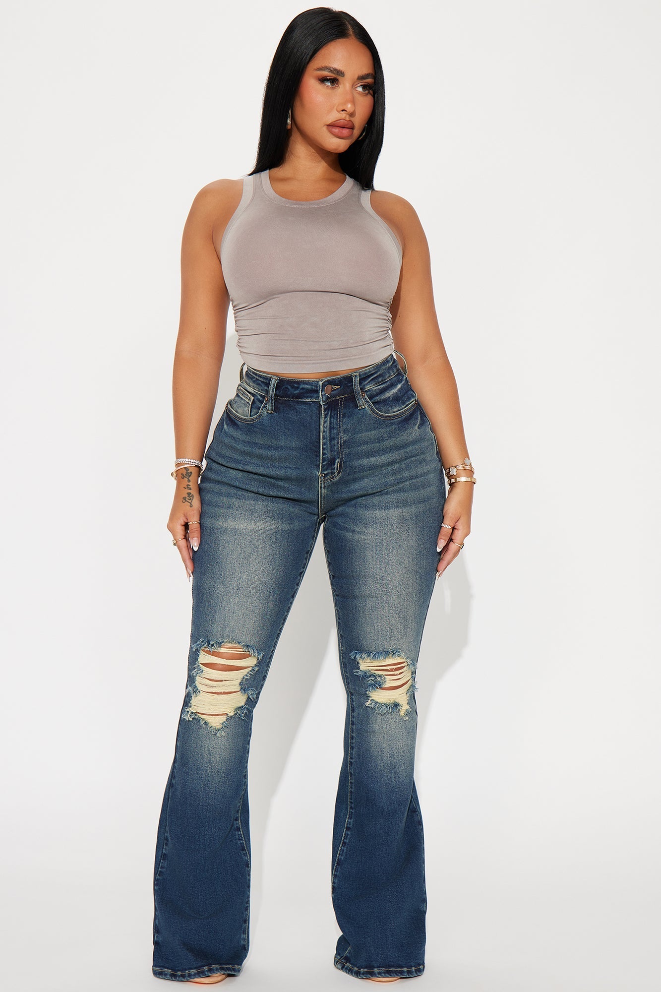 Girl Bye High Rise Flare Jeans - Dark Wash