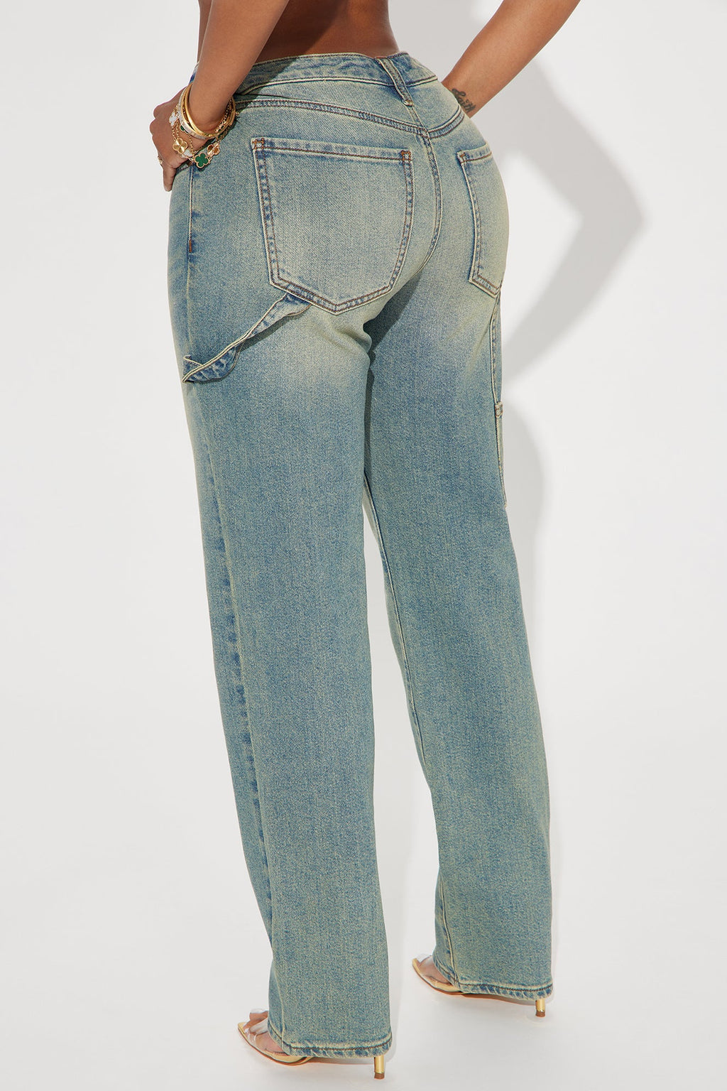 All My Life Tinted Carpenter Jeans - Vintage Wash