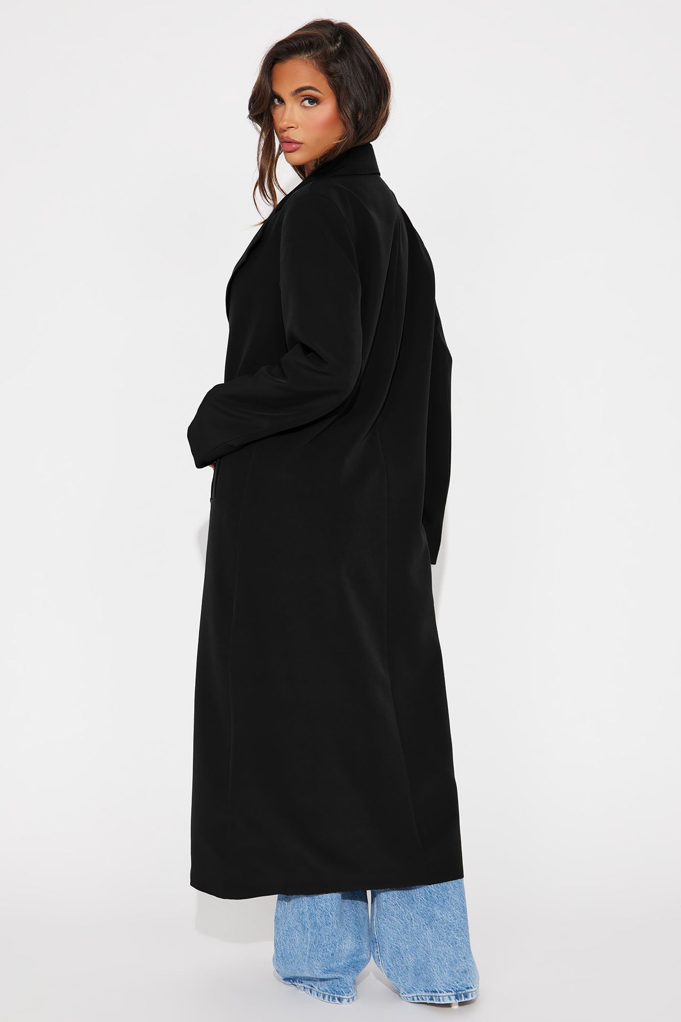 Take A Hint Trench - Black