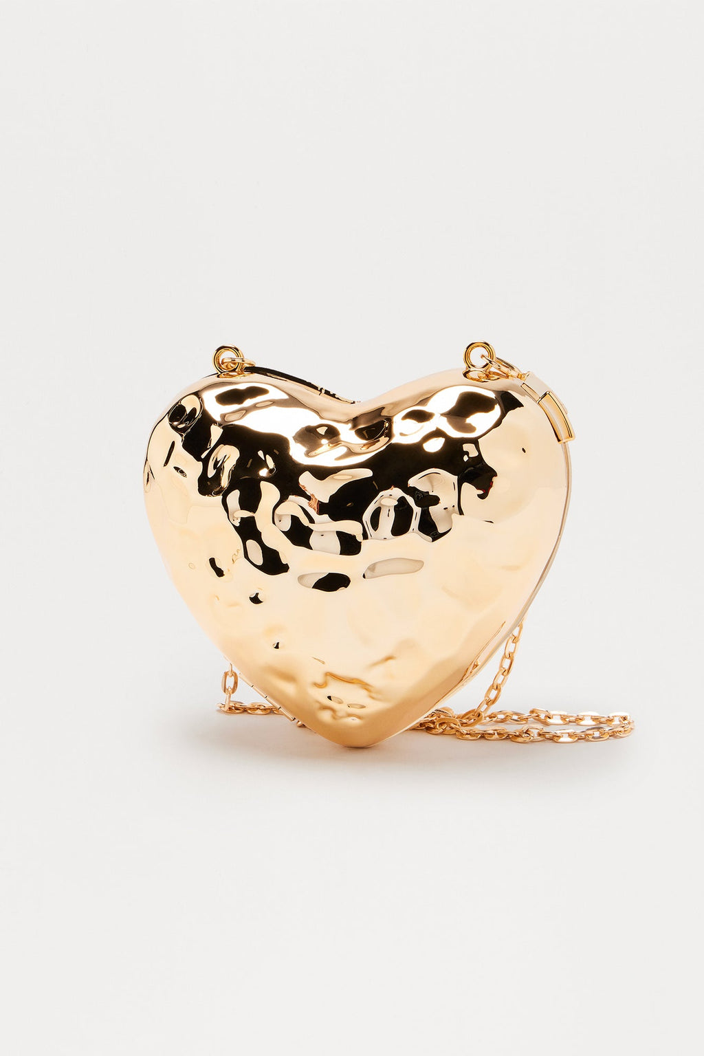 Keep My Heart Safe Crossbody Bag - Gold