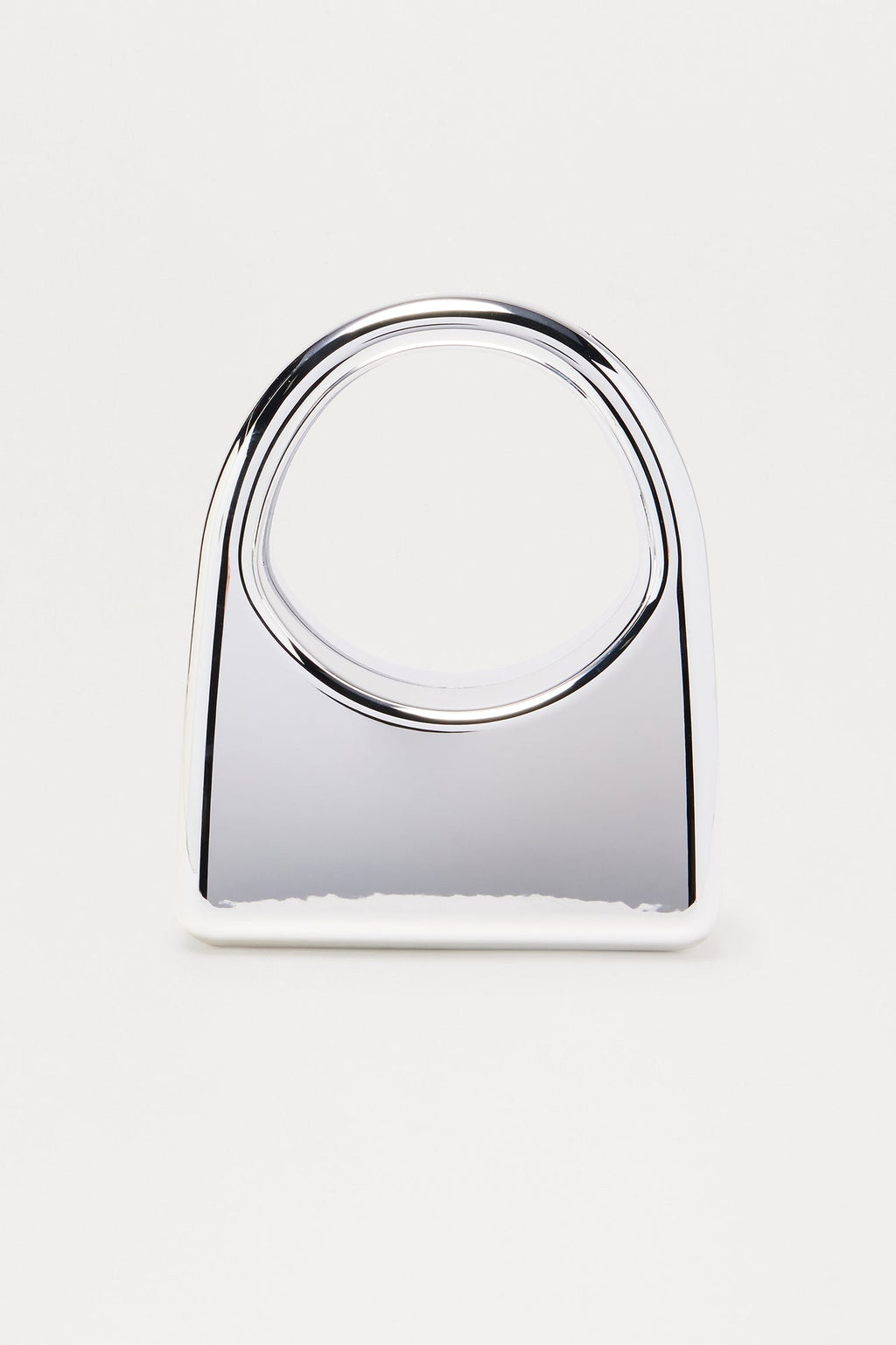 City Poppin Metal Clutch - Silver