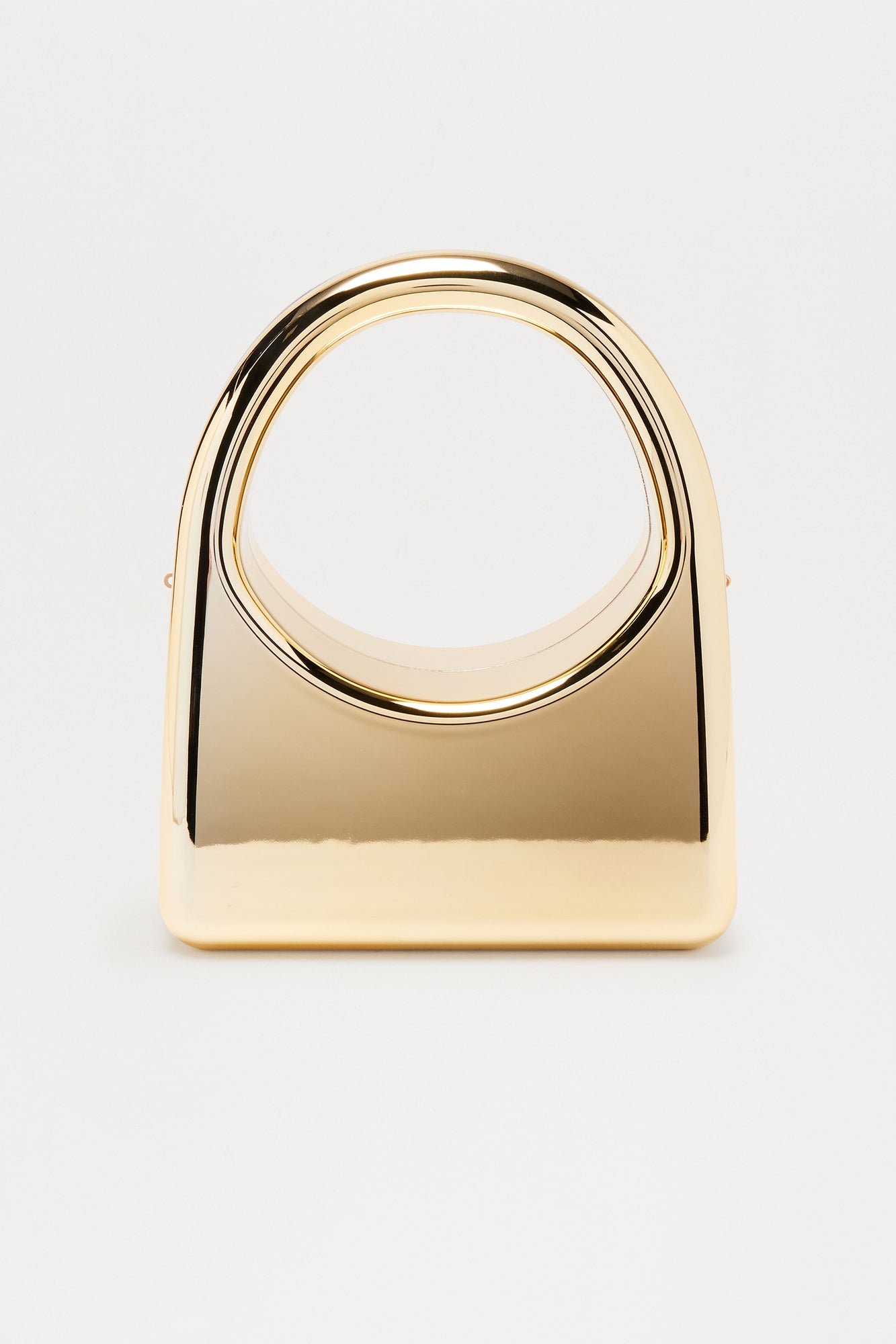 City Poppin Metal Clutch - Gold