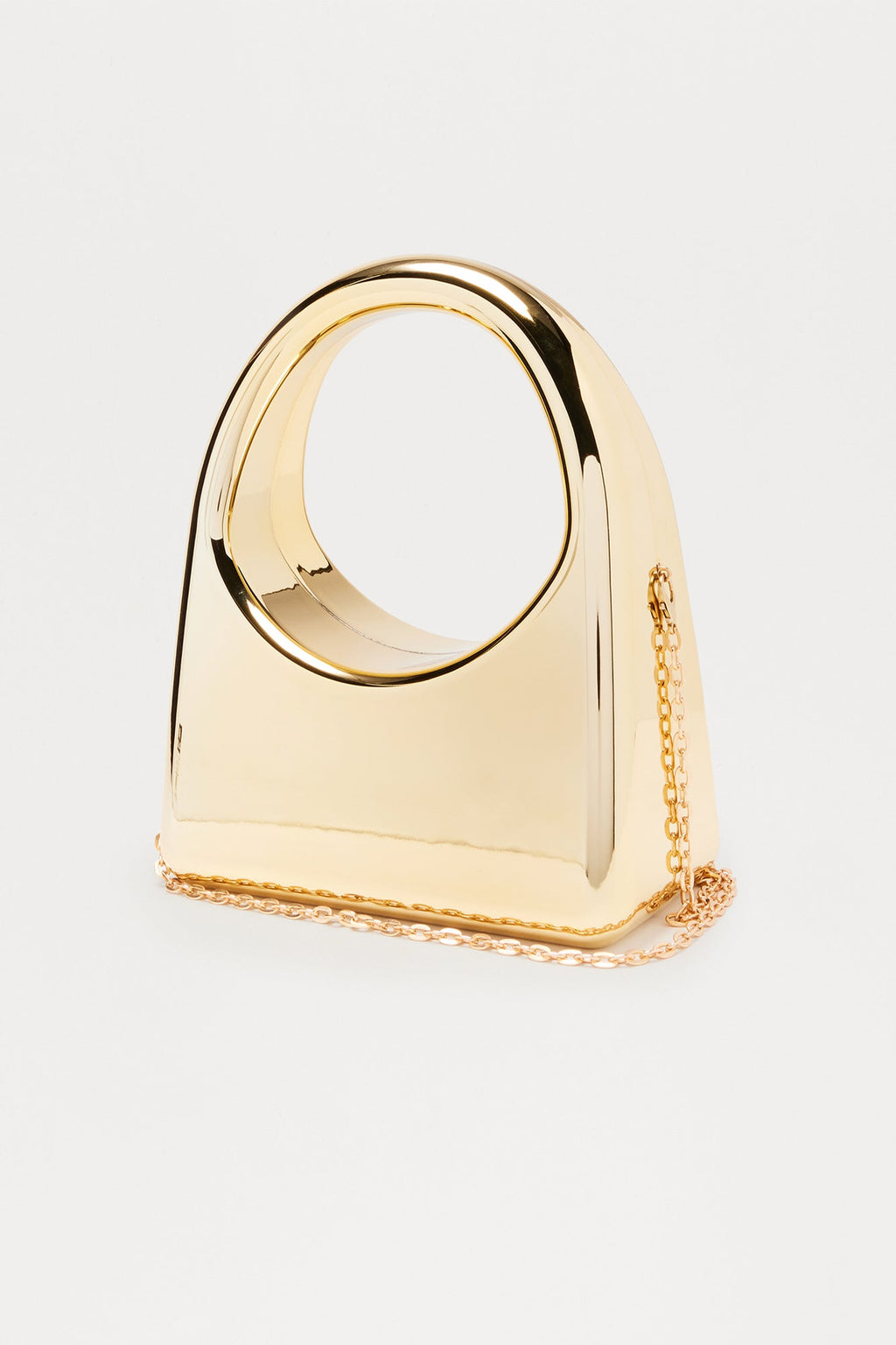 City Poppin Metal Clutch - Gold